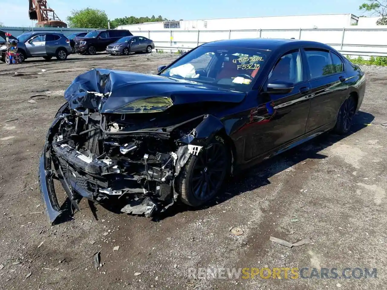 2 Photograph of a damaged car WBA7U2C08MCF53218 BMW 7 SERIES 2021