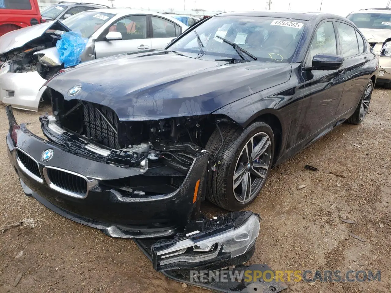 2 Photograph of a damaged car WBA7T4C07NCH78357 BMW 7 SERIES 2022