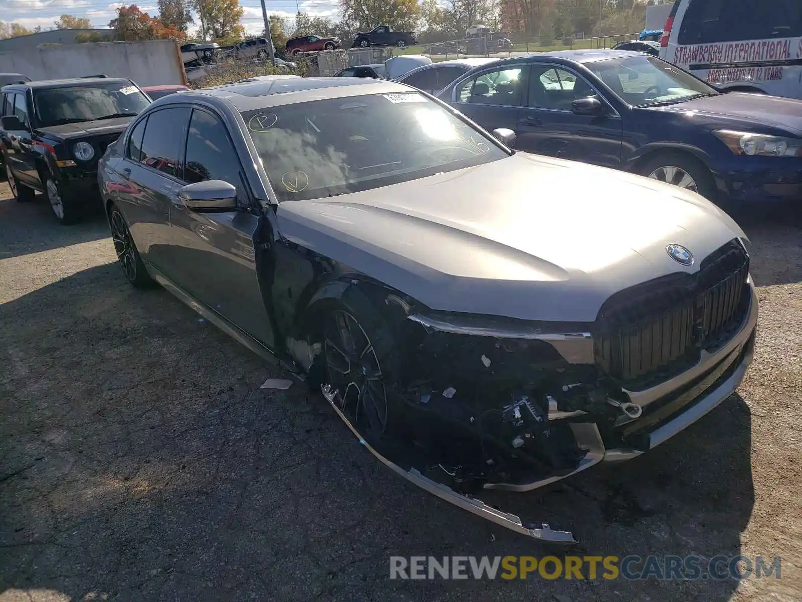 1 Photograph of a damaged car WBA7U2C00NCG94687 BMW 7 SERIES 2022