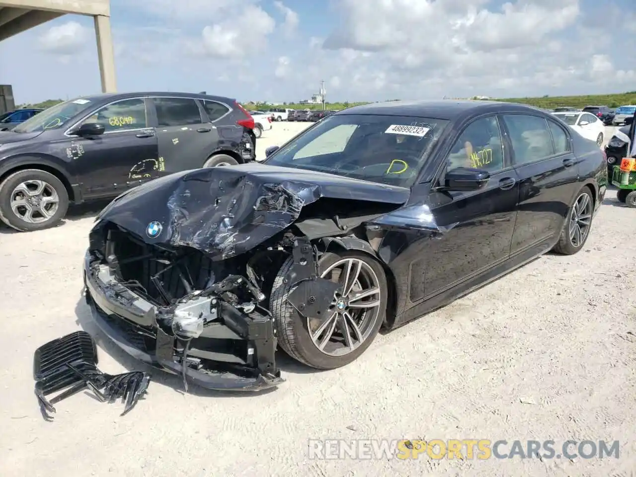 2 Photograph of a damaged car WBA7U2C08NCG99281 BMW 7 SERIES 2022