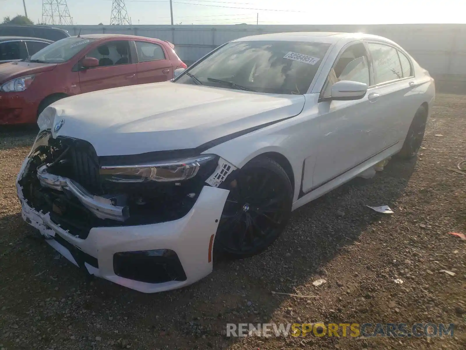 2 Photograph of a damaged car WBA7U2C09NCG82425 BMW 7 SERIES 2022