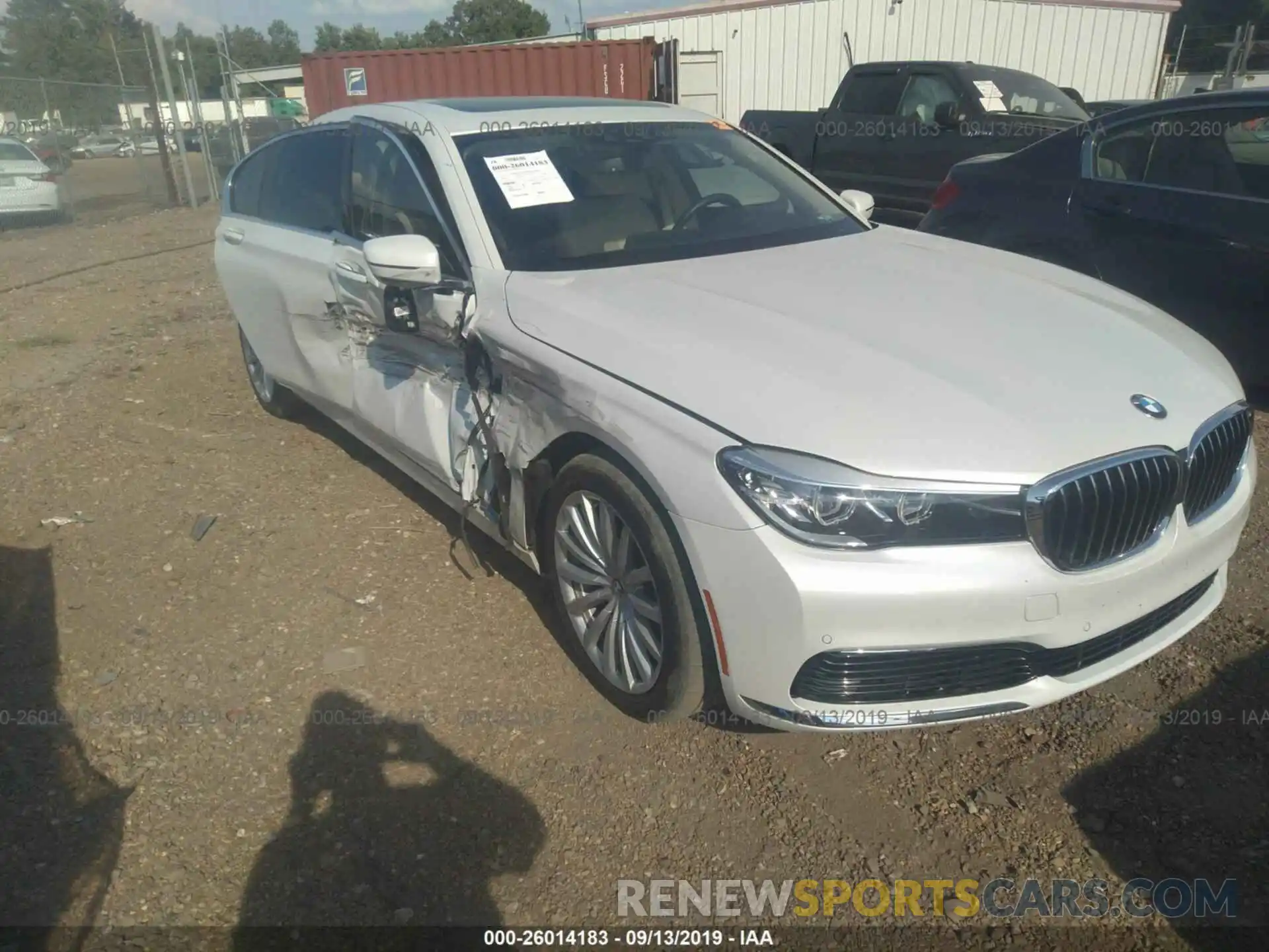 1 Photograph of a damaged car WBA7E2C58KB217979 BMW 740 2019