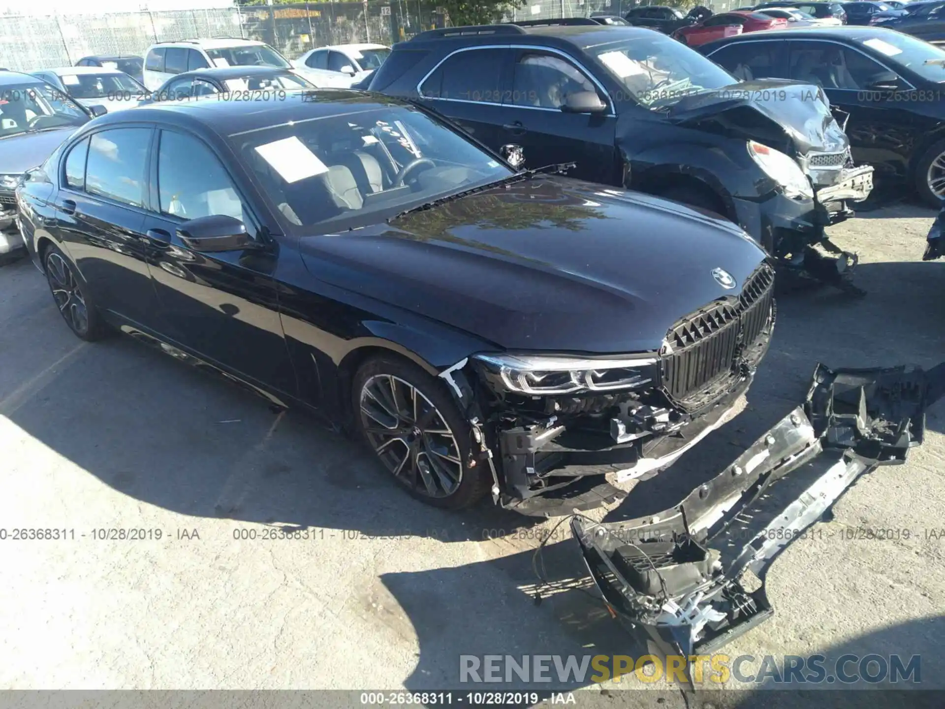 1 Photograph of a damaged car WBA7T2C05LGF96697 BMW 740 2020