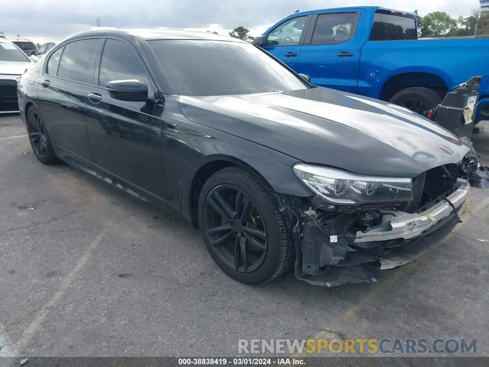 1 Photograph of a damaged car WBA7E2C59KB216663 BMW 740I 2019