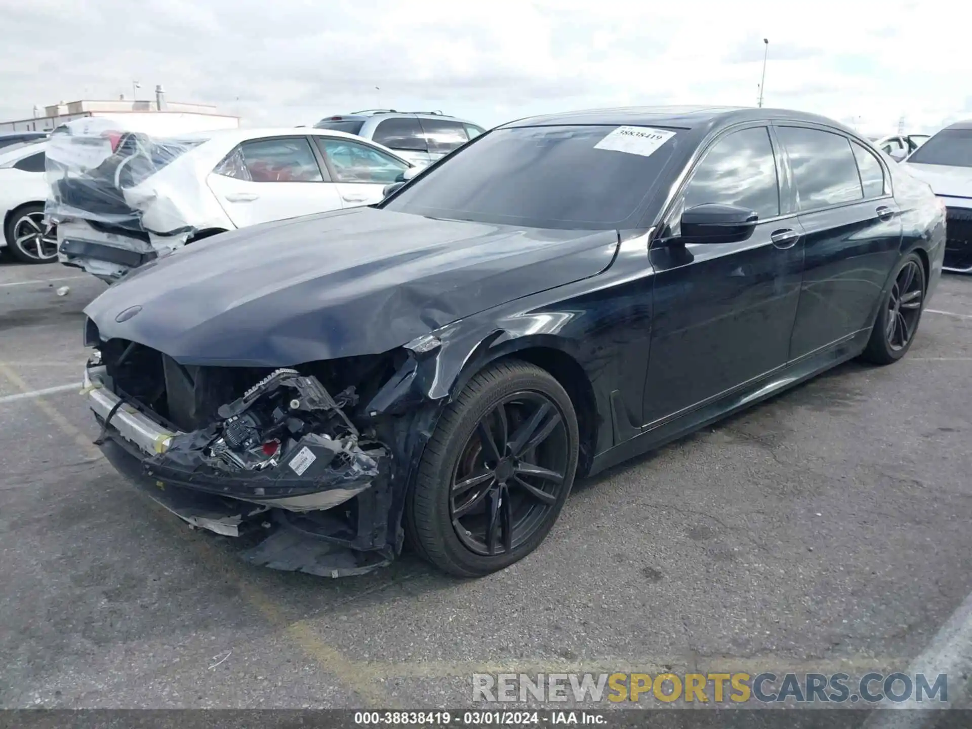 2 Photograph of a damaged car WBA7E2C59KB216663 BMW 740I 2019