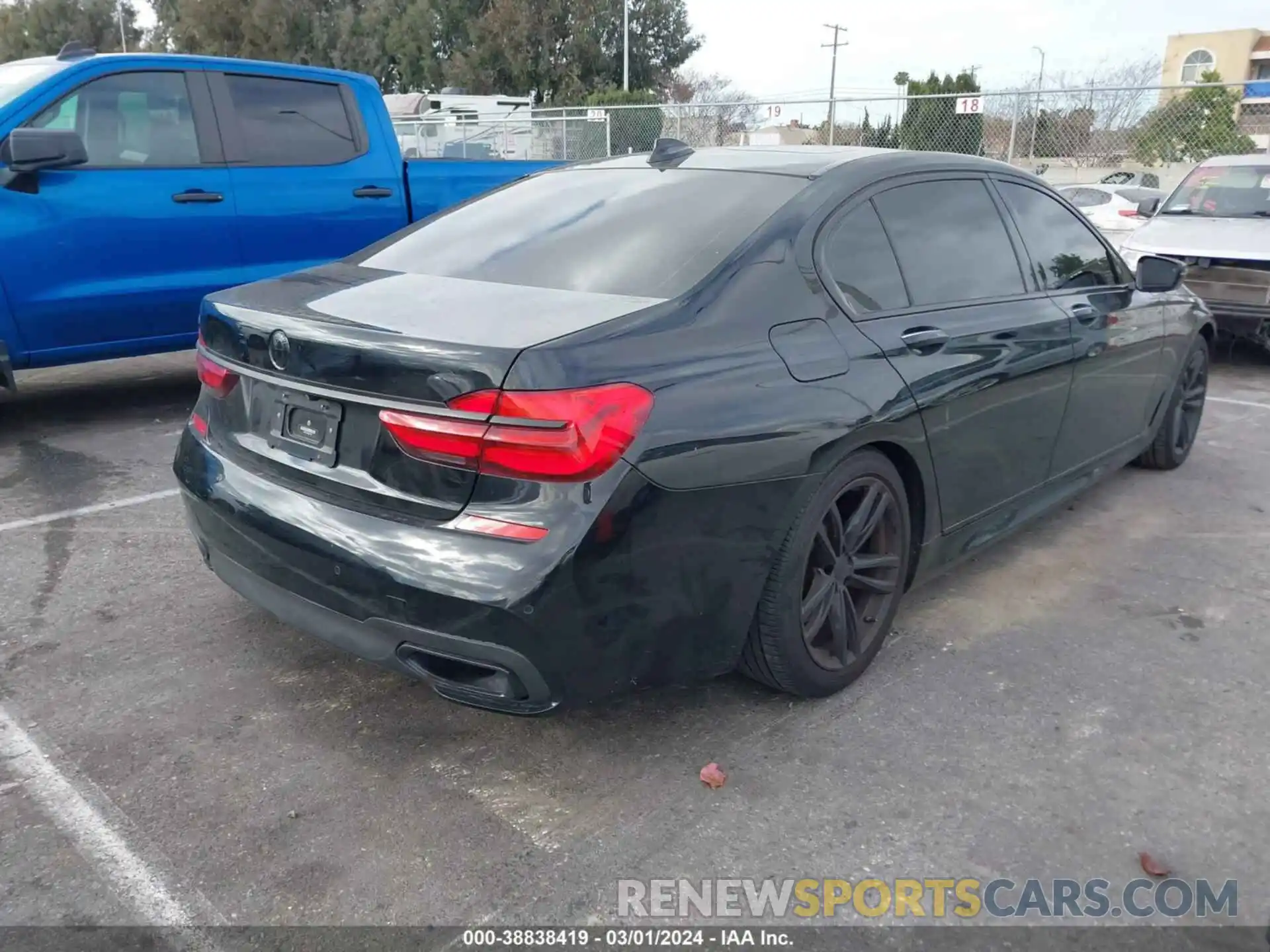 4 Photograph of a damaged car WBA7E2C59KB216663 BMW 740I 2019