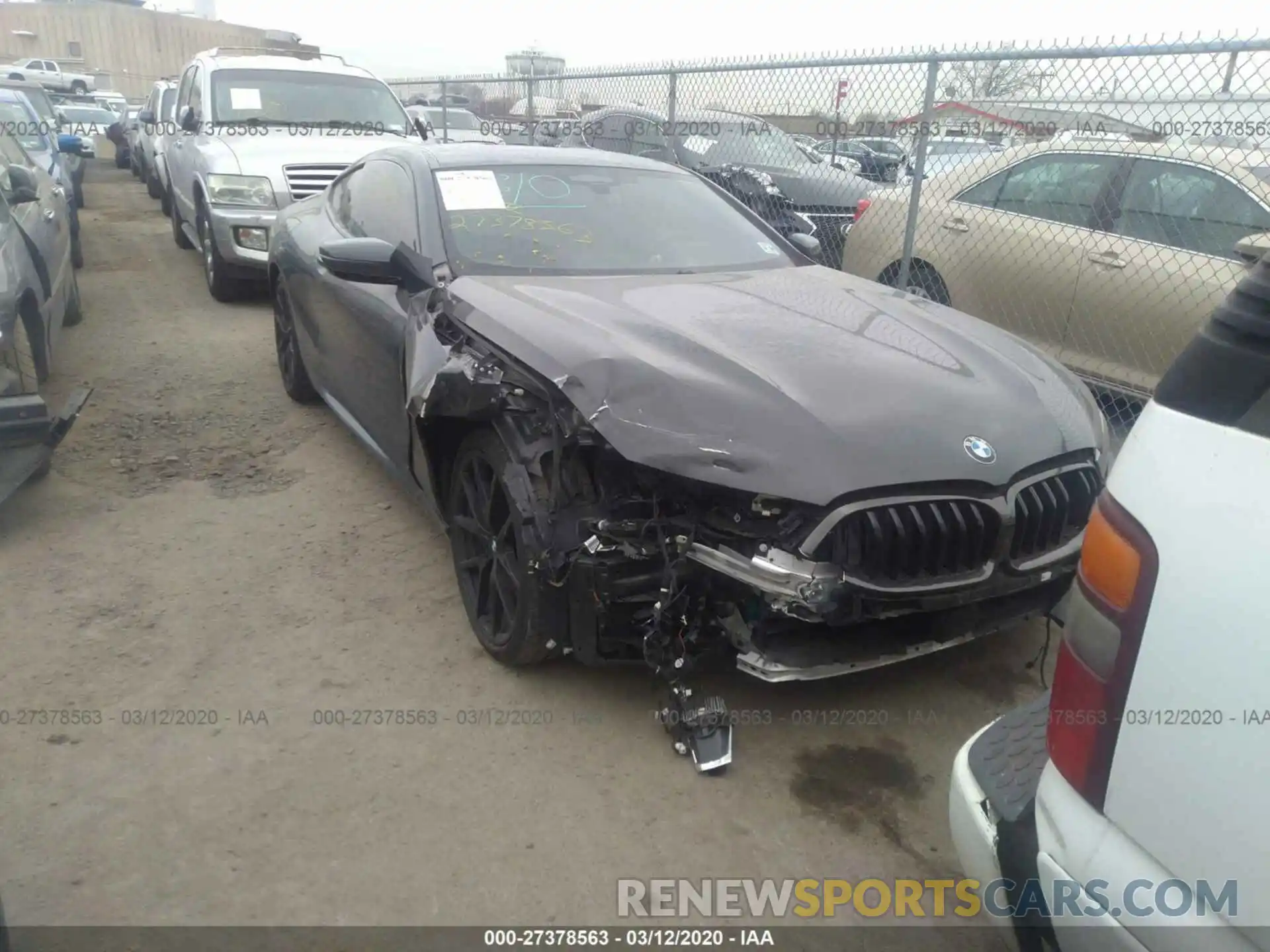 1 Фотография поврежденного автомобиля WBABC4C57KBU96000 BMW 8 SERIES 2019