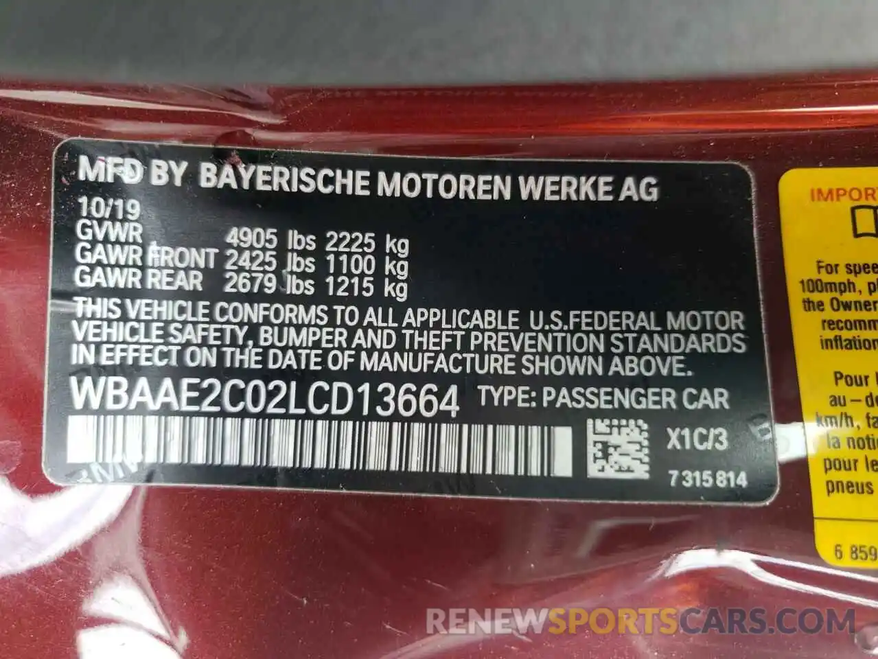 10 Фотография поврежденного автомобиля WBAAE2C02LCD13664 BMW 8 SERIES 2020