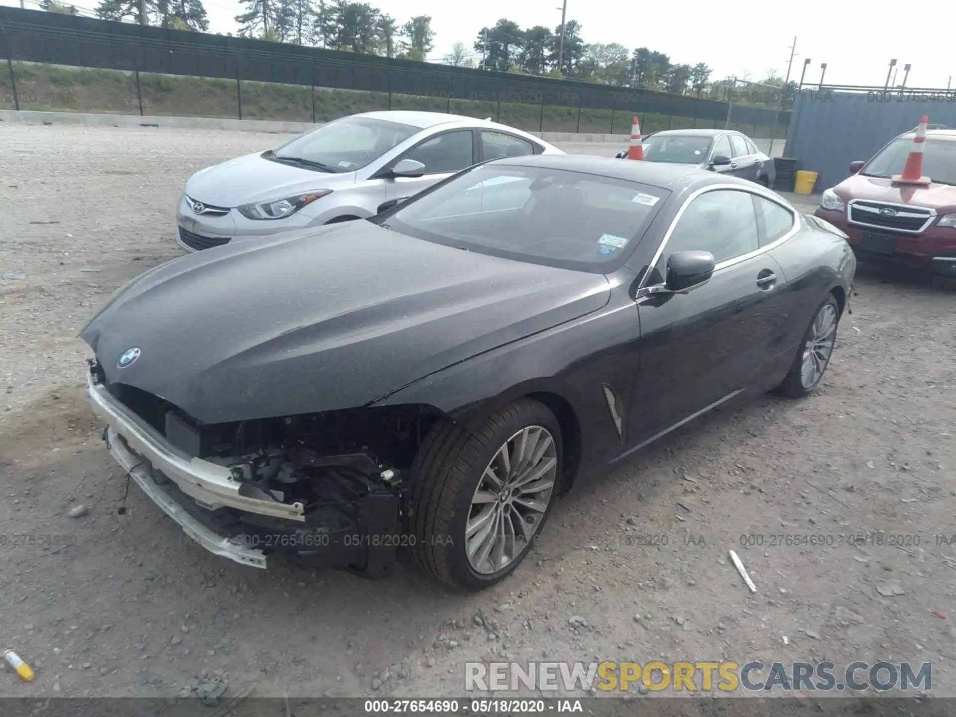 2 Photograph of a damaged car WBAAE4C0XLBP63982 BMW 8 SERIES 2020