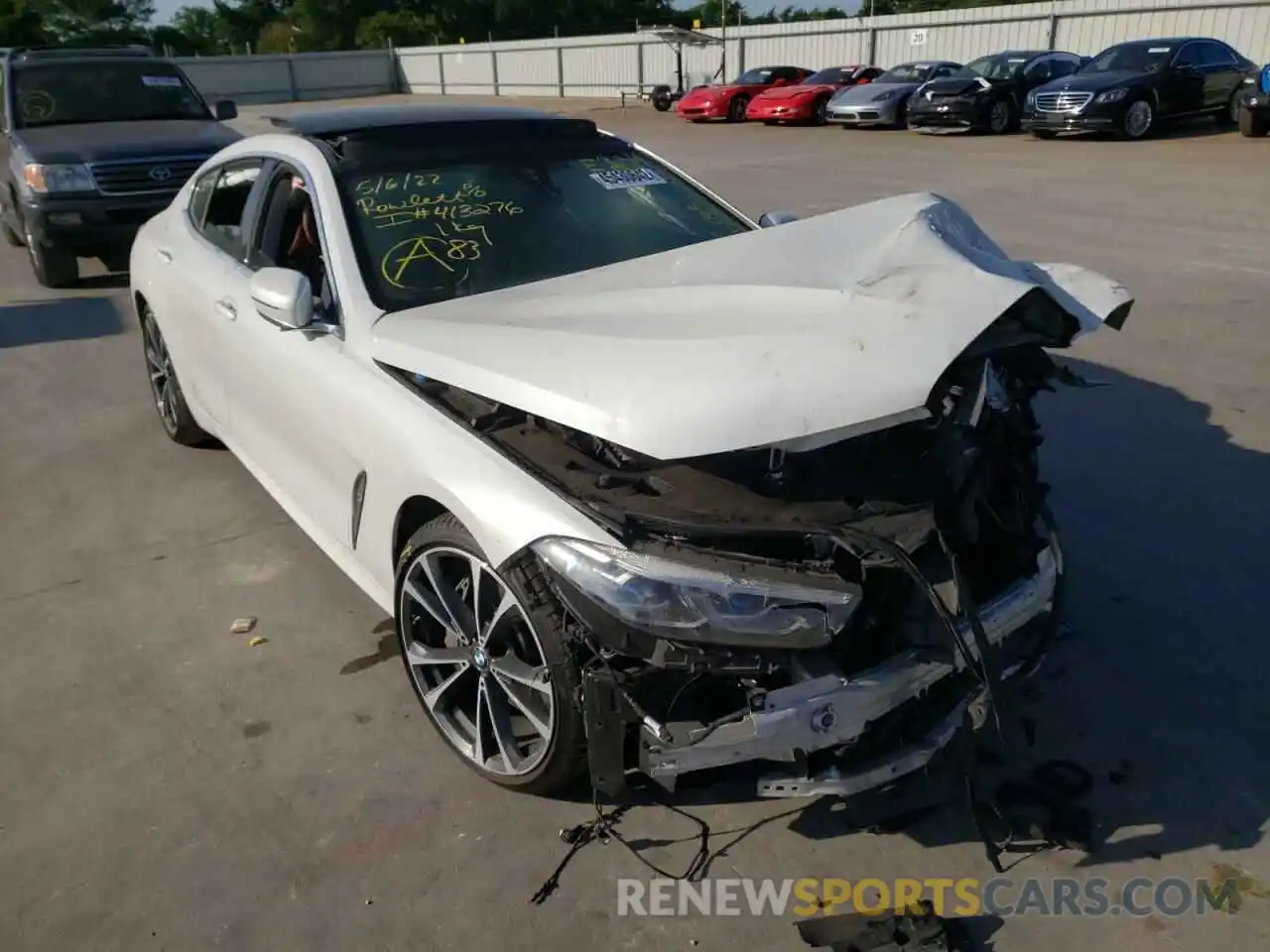 1 Photograph of a damaged car WBAGV2C0XLCE26319 BMW 8 SERIES 2020