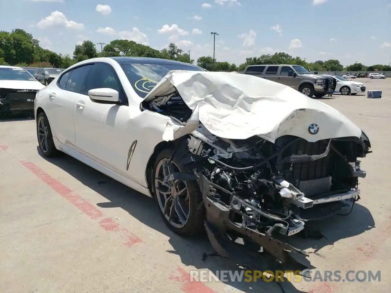 1 Photograph of a damaged car WBAGV4C00LCD27813 BMW 8 SERIES 2020