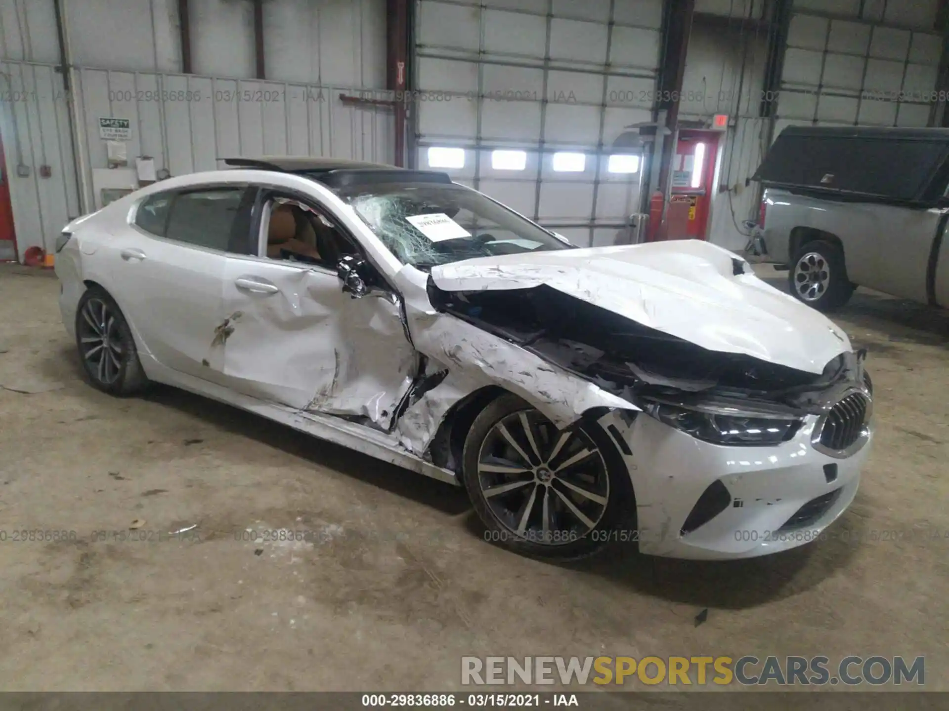 1 Photograph of a damaged car WBAGV4C03LCD46811 BMW 8 SERIES 2020