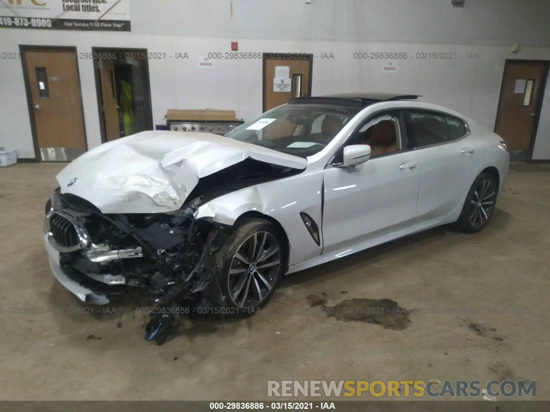 2 Photograph of a damaged car WBAGV4C03LCD46811 BMW 8 SERIES 2020