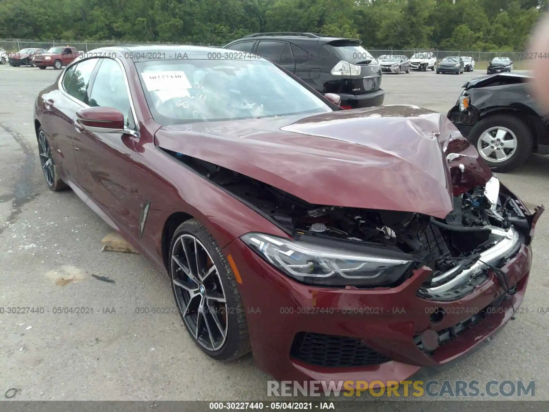 1 Photograph of a damaged car WBAGV8C0XLCE72641 BMW 8 SERIES 2020