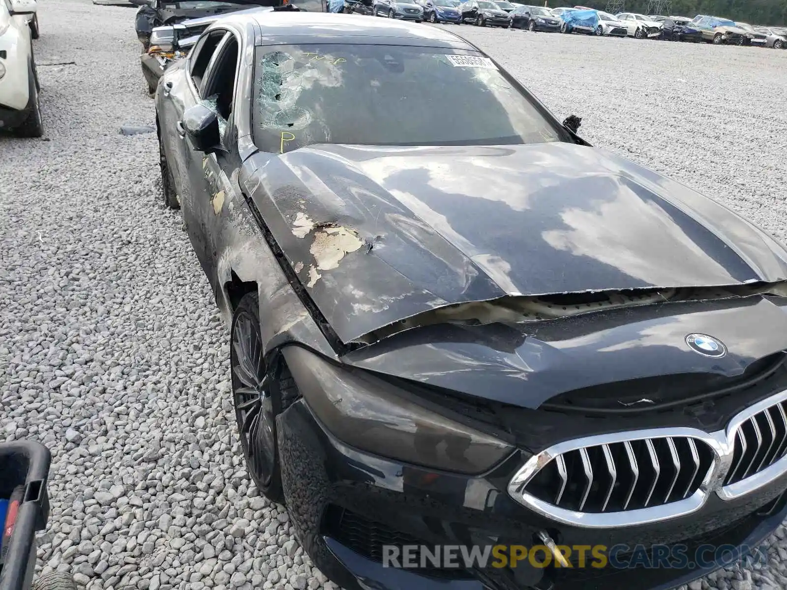 9 Photograph of a damaged car WBAGV2C03MCF43855 BMW 8 SERIES 2021