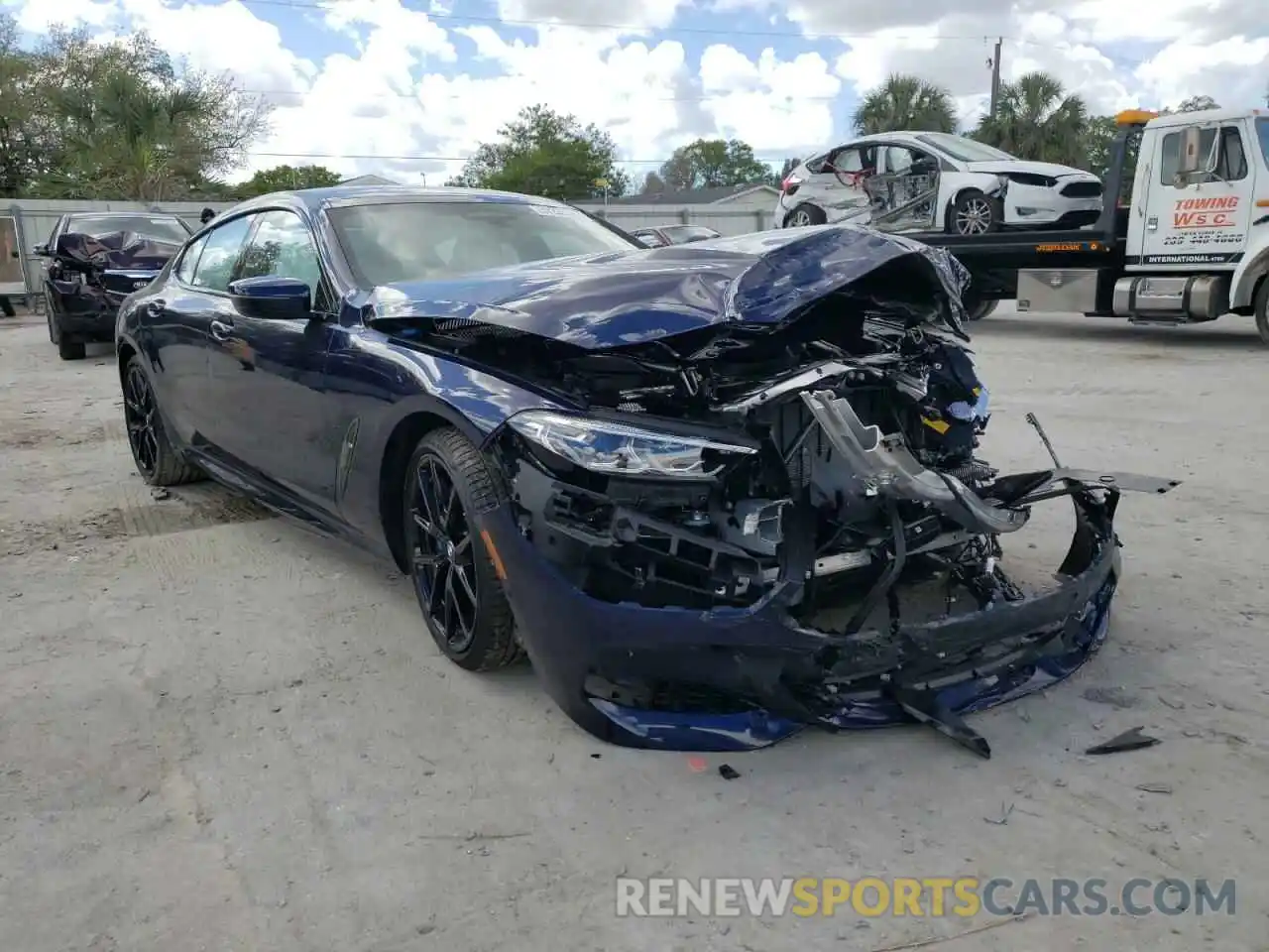 1 Photograph of a damaged car WBAGV2C04MCF61720 BMW 8 SERIES 2021