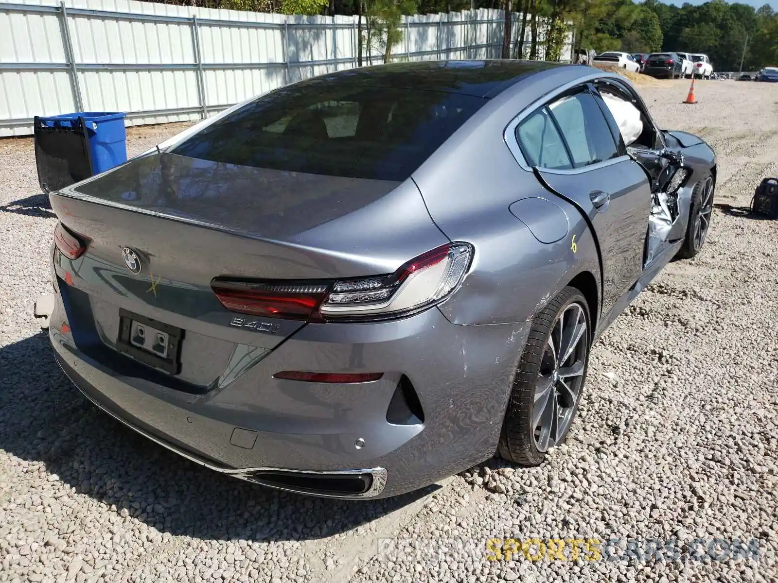 4 Photograph of a damaged car WBAGV2C04MCG06400 BMW 8 SERIES 2021