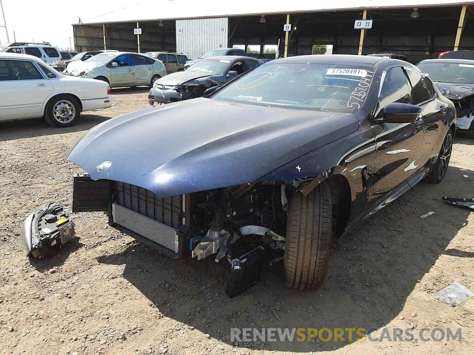 2 Photograph of a damaged car WBAGV2C06MCF68264 BMW 8 SERIES 2021