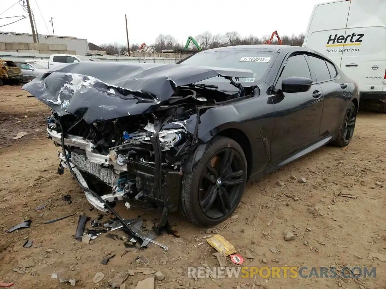 2 Photograph of a damaged car WBAGV4C03MCF06221 BMW 8 SERIES 2021