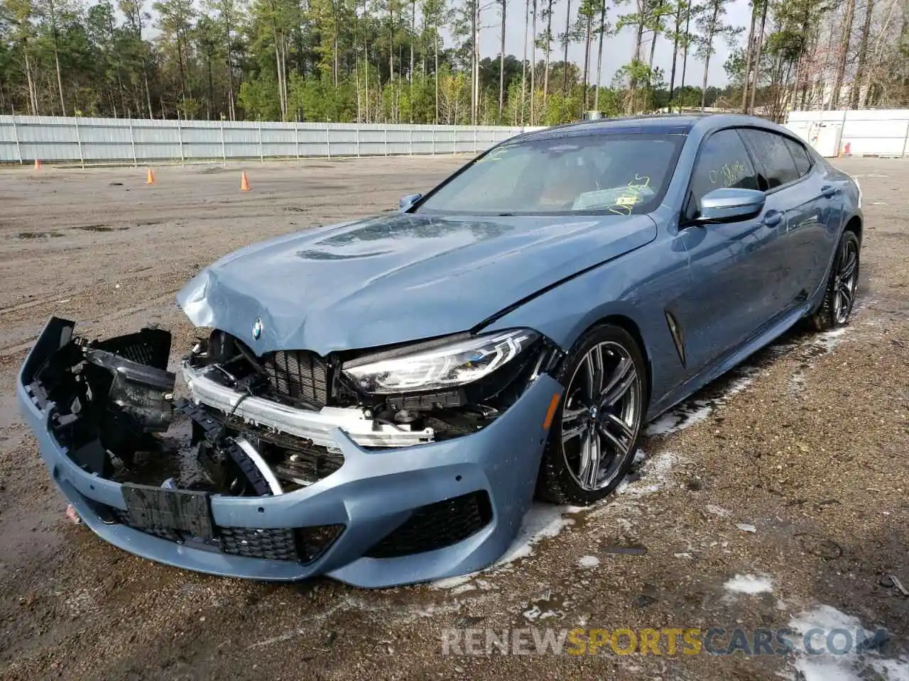 2 Photograph of a damaged car WBAGV4C06MCG41502 BMW 8 SERIES 2021