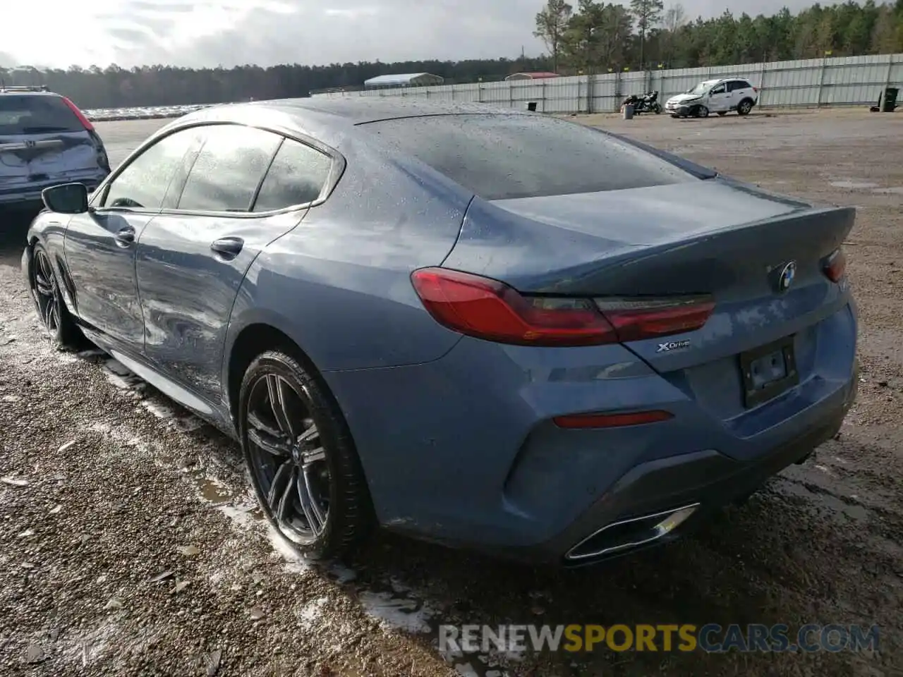 3 Photograph of a damaged car WBAGV4C06MCG41502 BMW 8 SERIES 2021