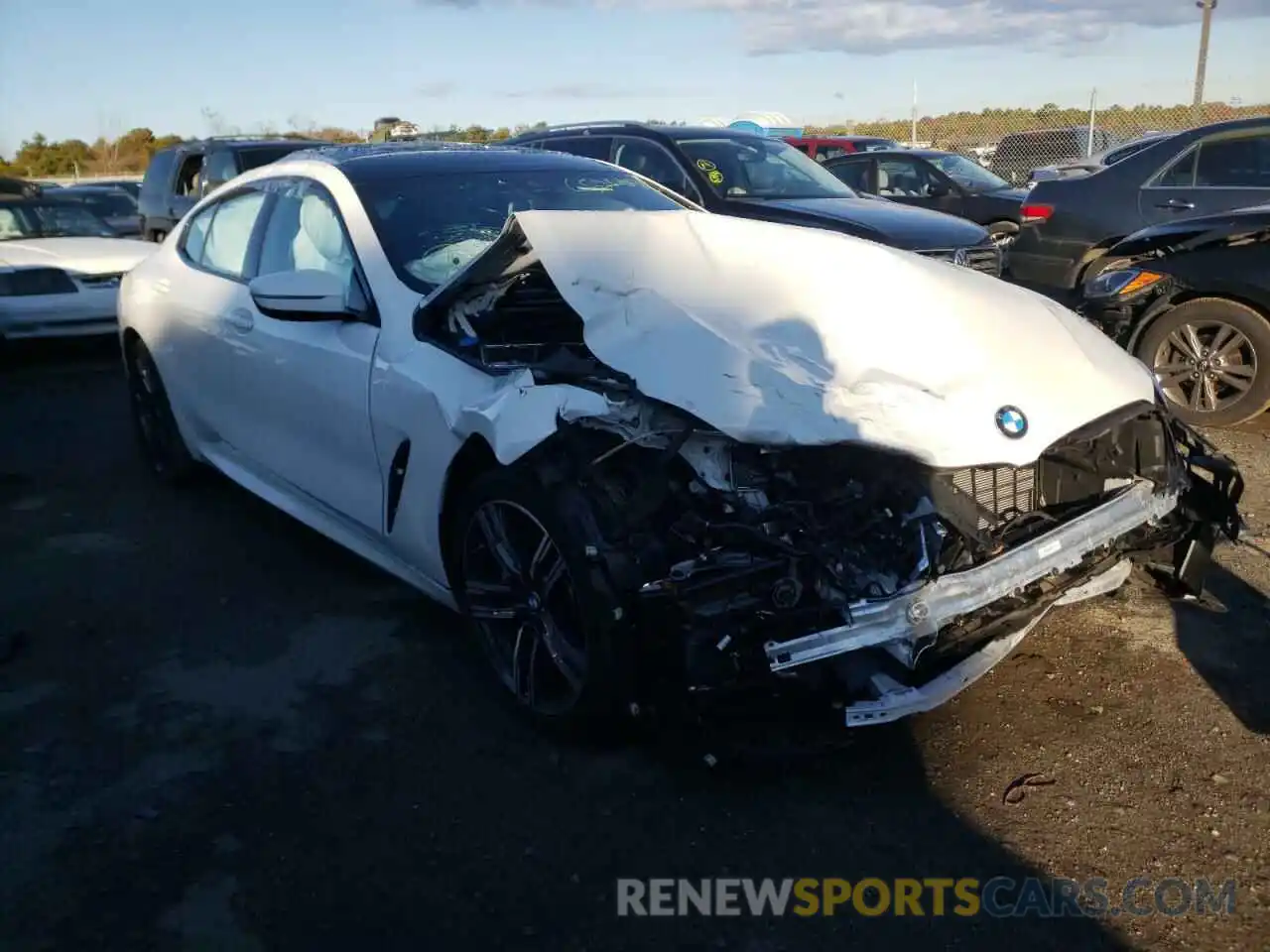 1 Photograph of a damaged car WBAGV4C07MCF16623 BMW 8 SERIES 2021