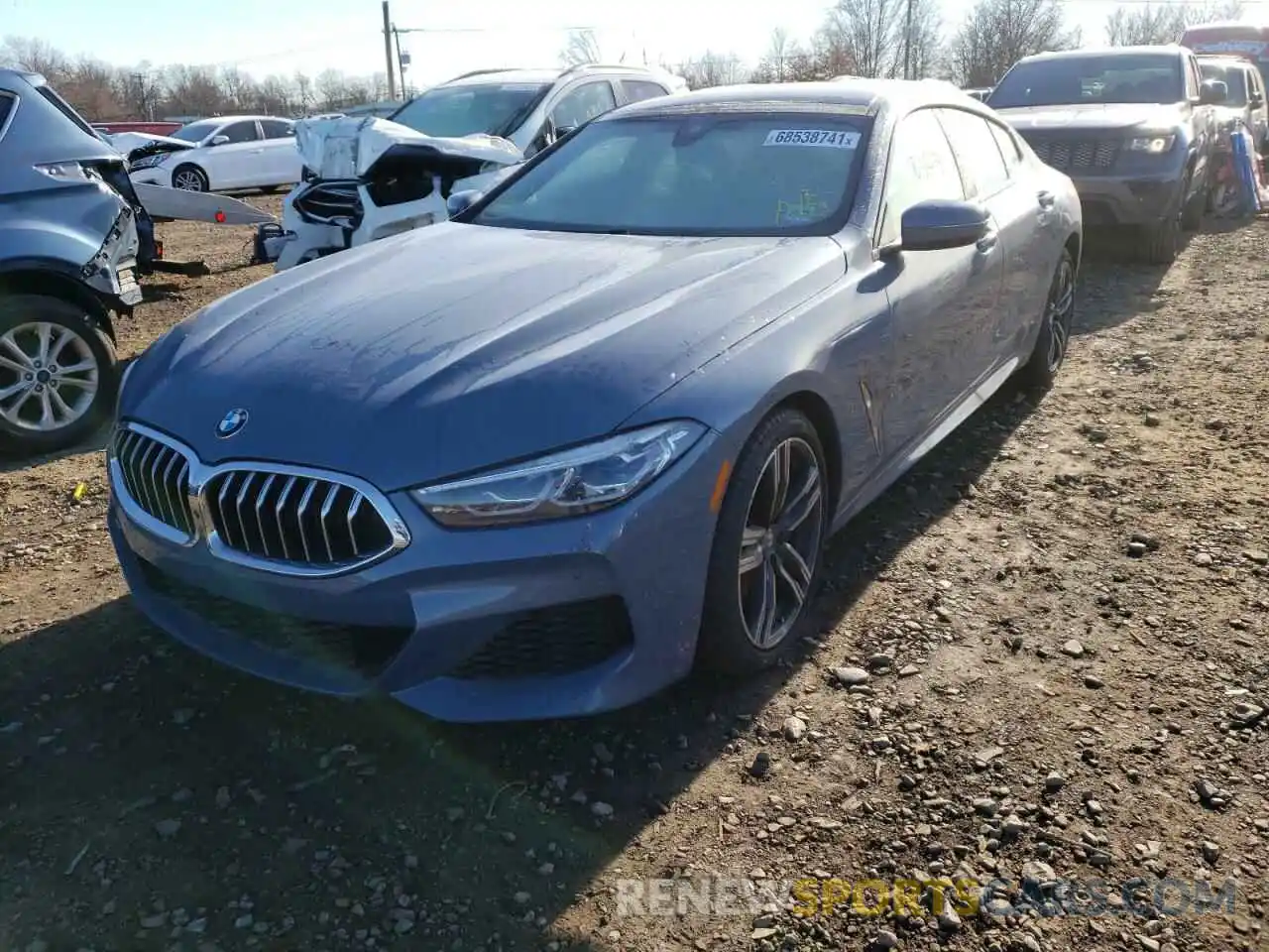 2 Фотография поврежденного автомобиля WBAGV4C07MCF55051 BMW 8 SERIES 2021