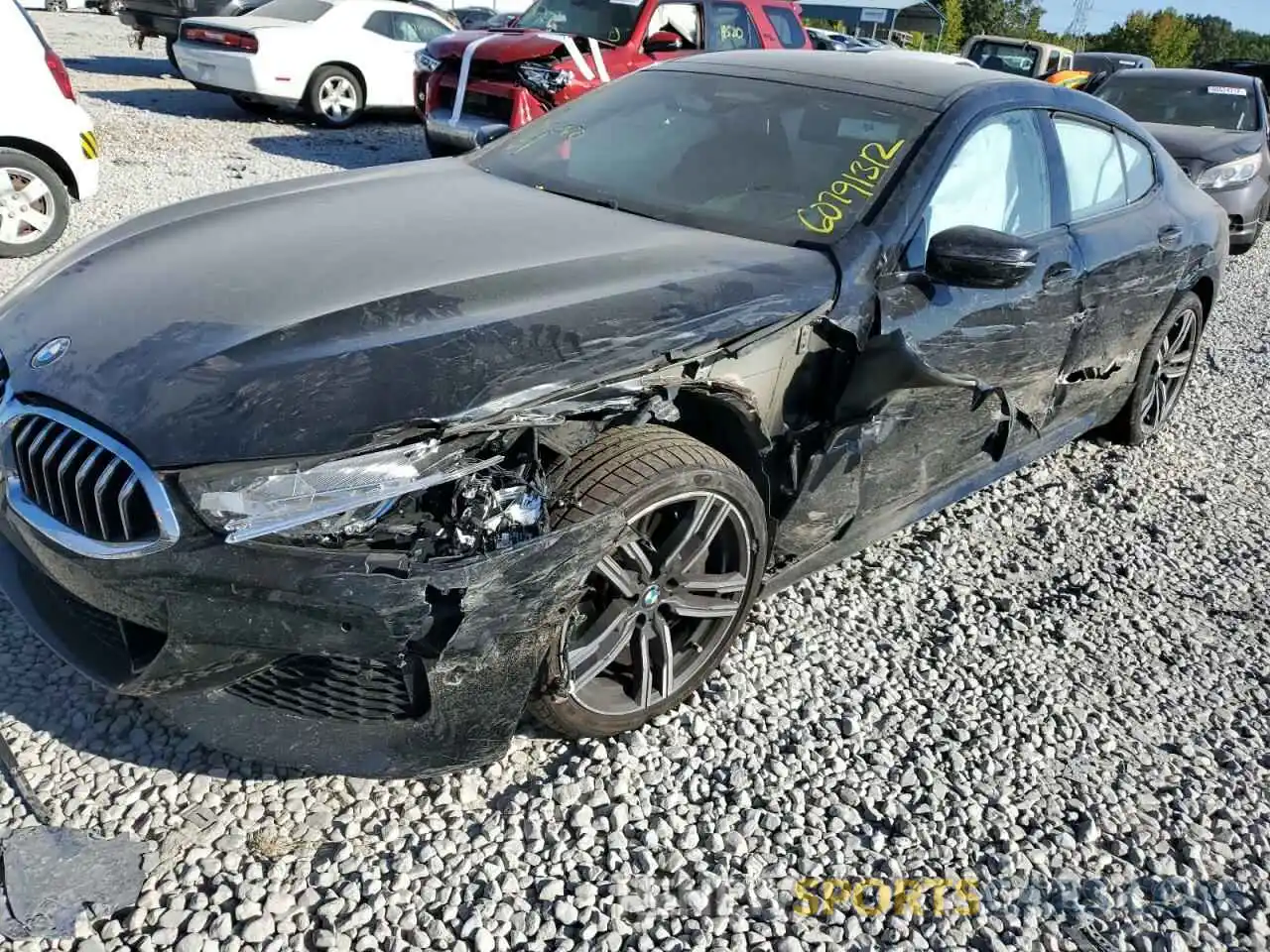 9 Photograph of a damaged car WBAGV4C09MCF85748 BMW 8 SERIES 2021