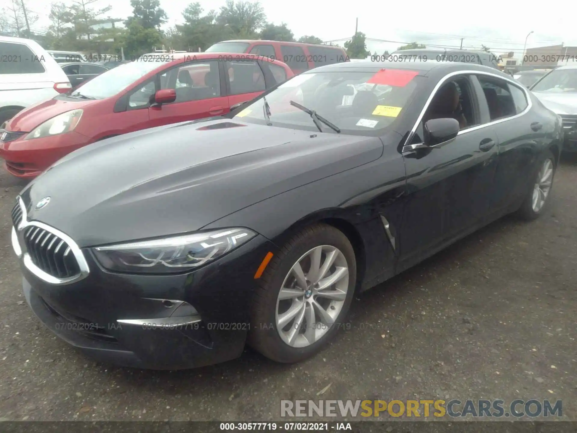 2 Photograph of a damaged car WBAGV4C0XMCF36803 BMW 8 SERIES 2021