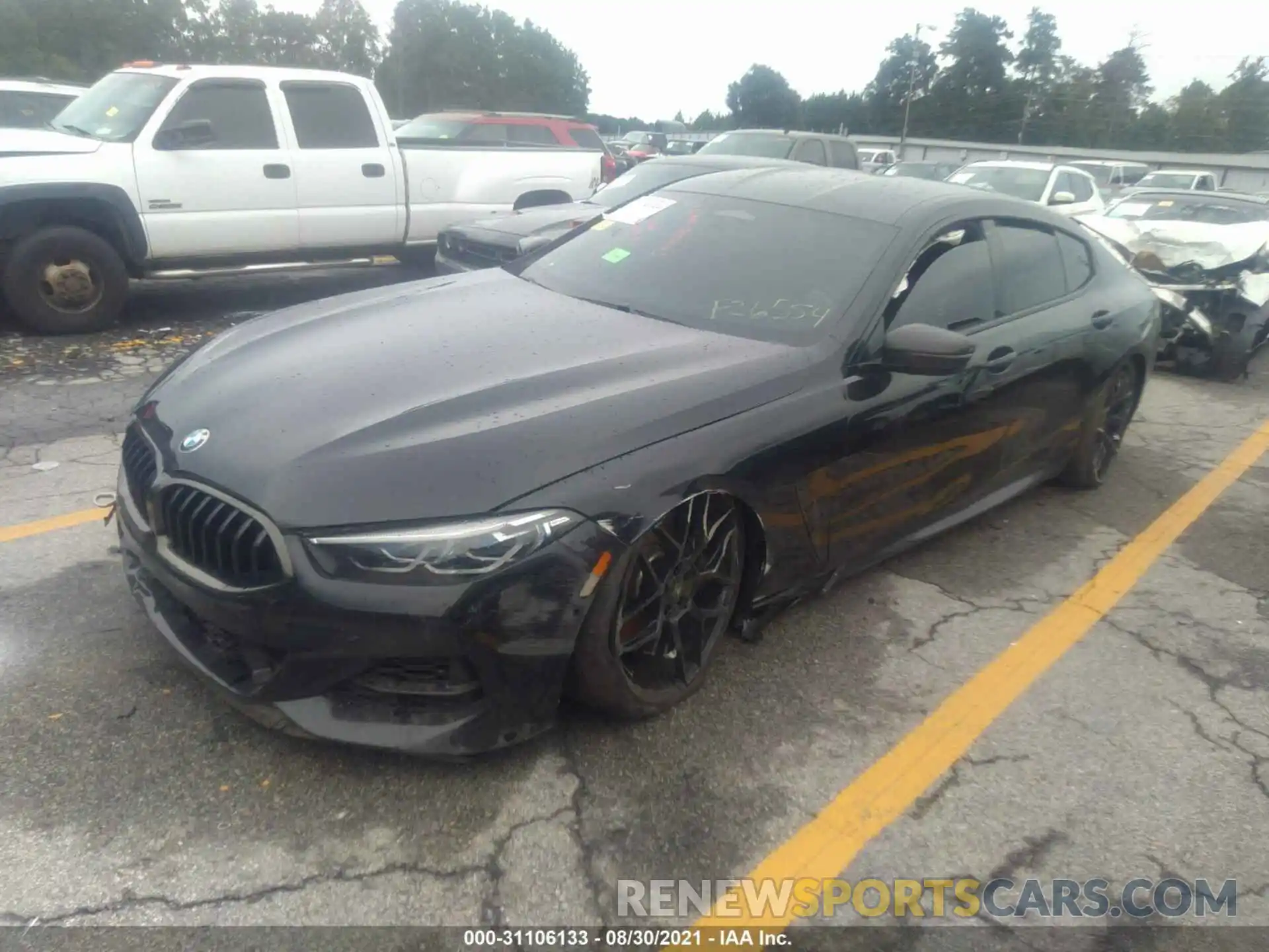 2 Photograph of a damaged car WBAGV8C0XMCF26554 BMW 8 SERIES 2021