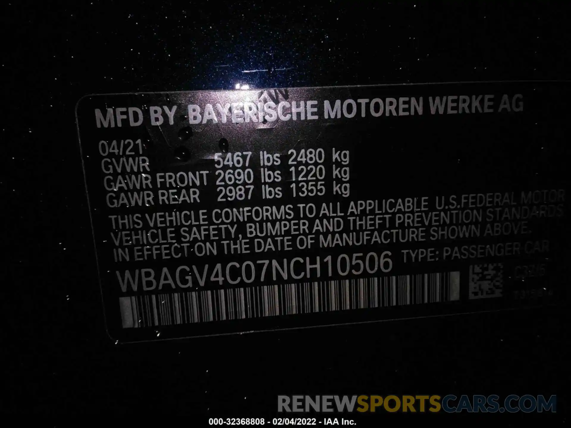 9 Photograph of a damaged car WBAGV4C07NCH10506 BMW 8 SERIES 2022