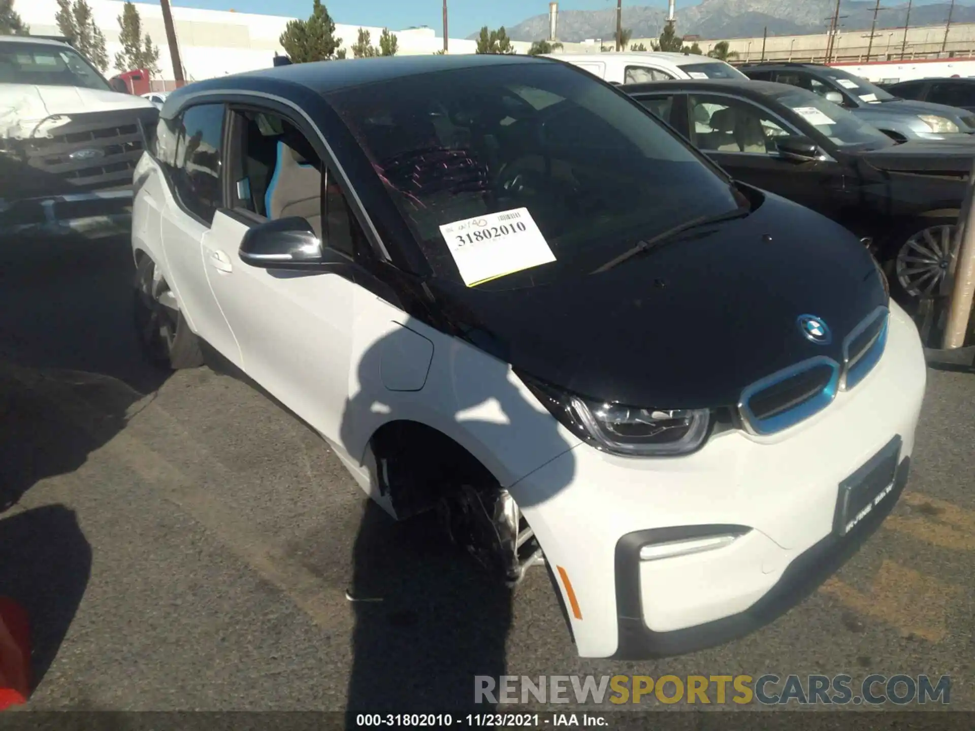 1 Photograph of a damaged car WBY8P4C54K7F26978 BMW I3 2019