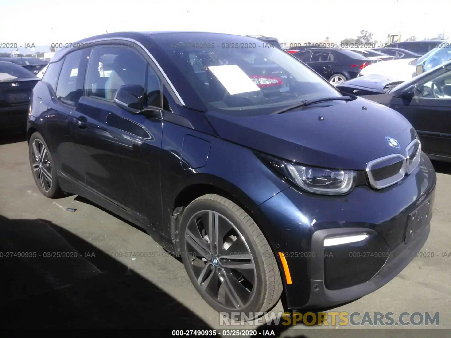 1 Photograph of a damaged car WBY8P4C56K7E51345 BMW I3 2019