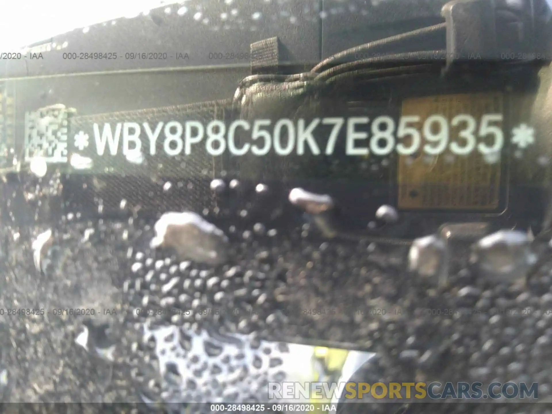 9 Photograph of a damaged car WBY8P8C50K7E85935 BMW I3 2019