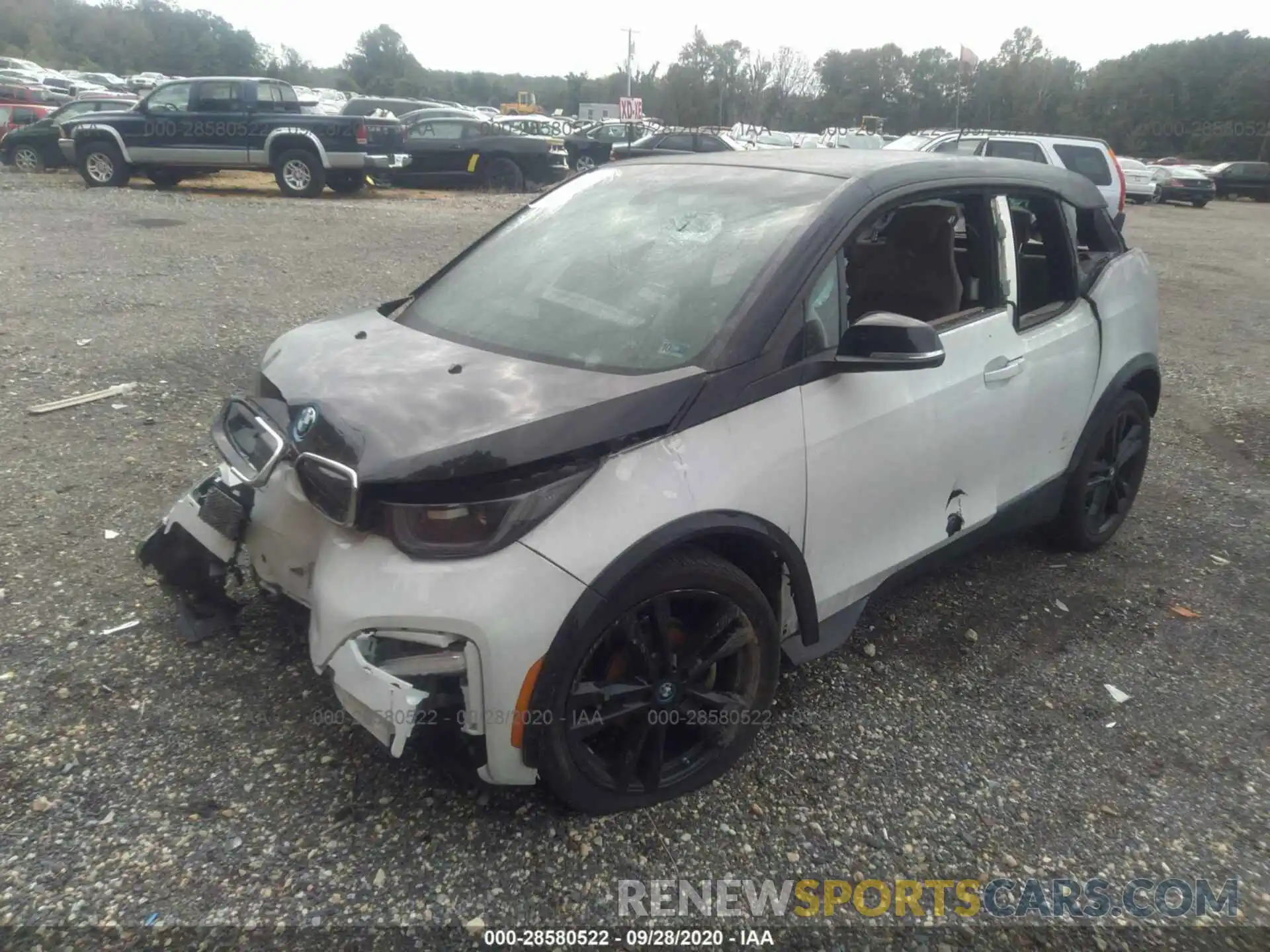 2 Photograph of a damaged car WBY8P8C52K7E86004 BMW I3 2019