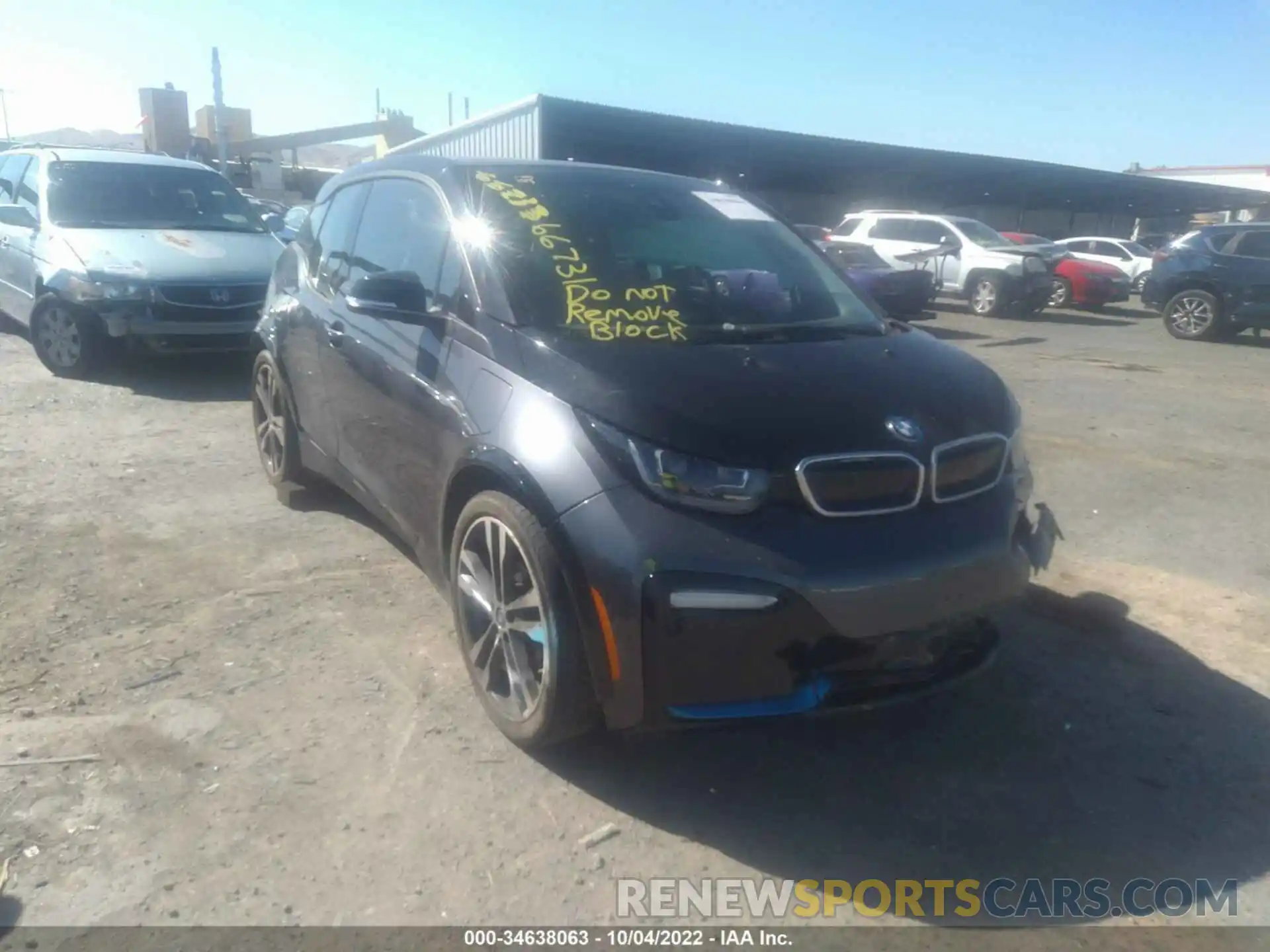 1 Фотография поврежденного автомобиля WBY8P8C58K7D78325 BMW I3 2019