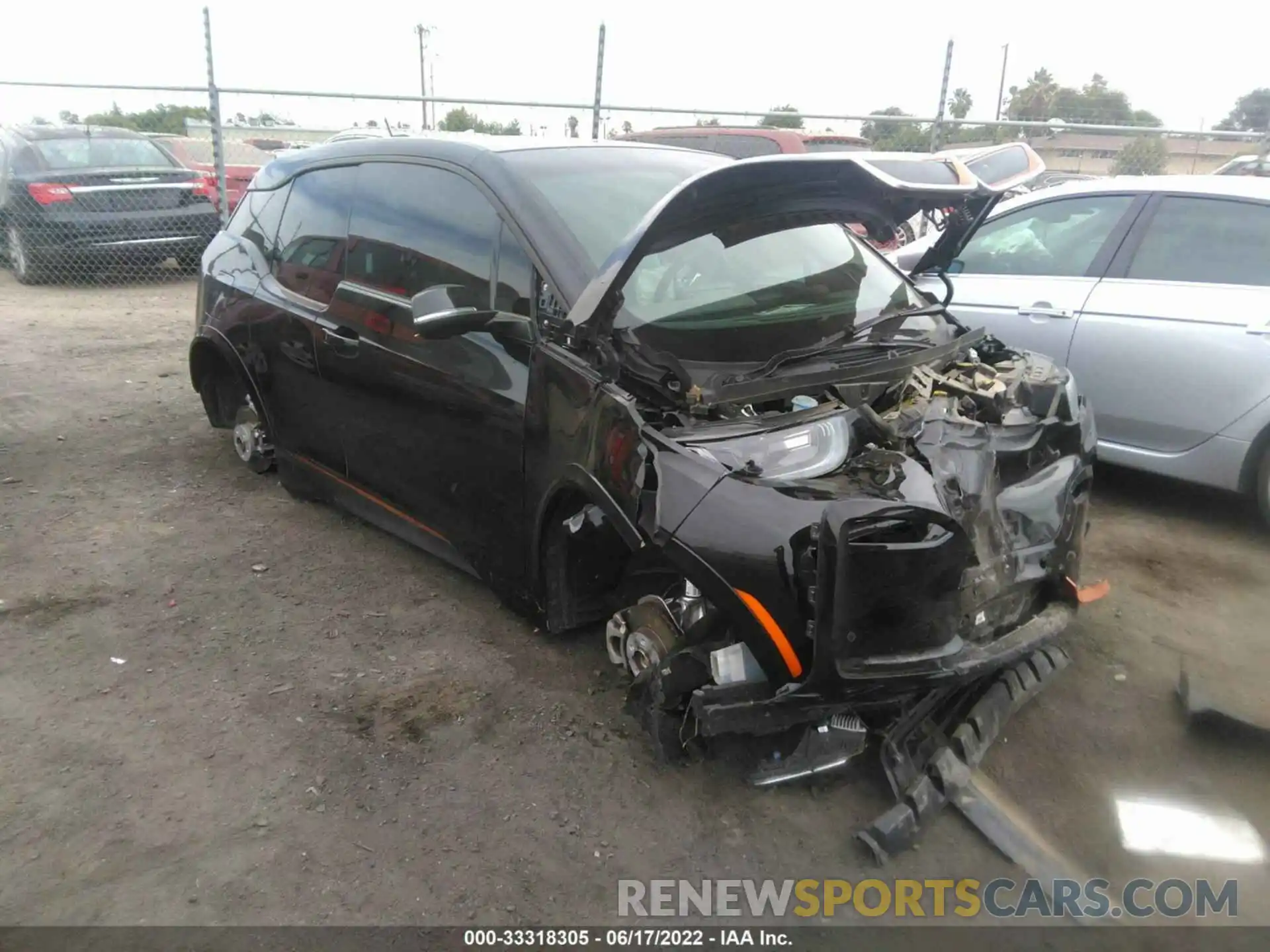 1 Photograph of a damaged car WBY8P6C00L7G17344 BMW I3 2020