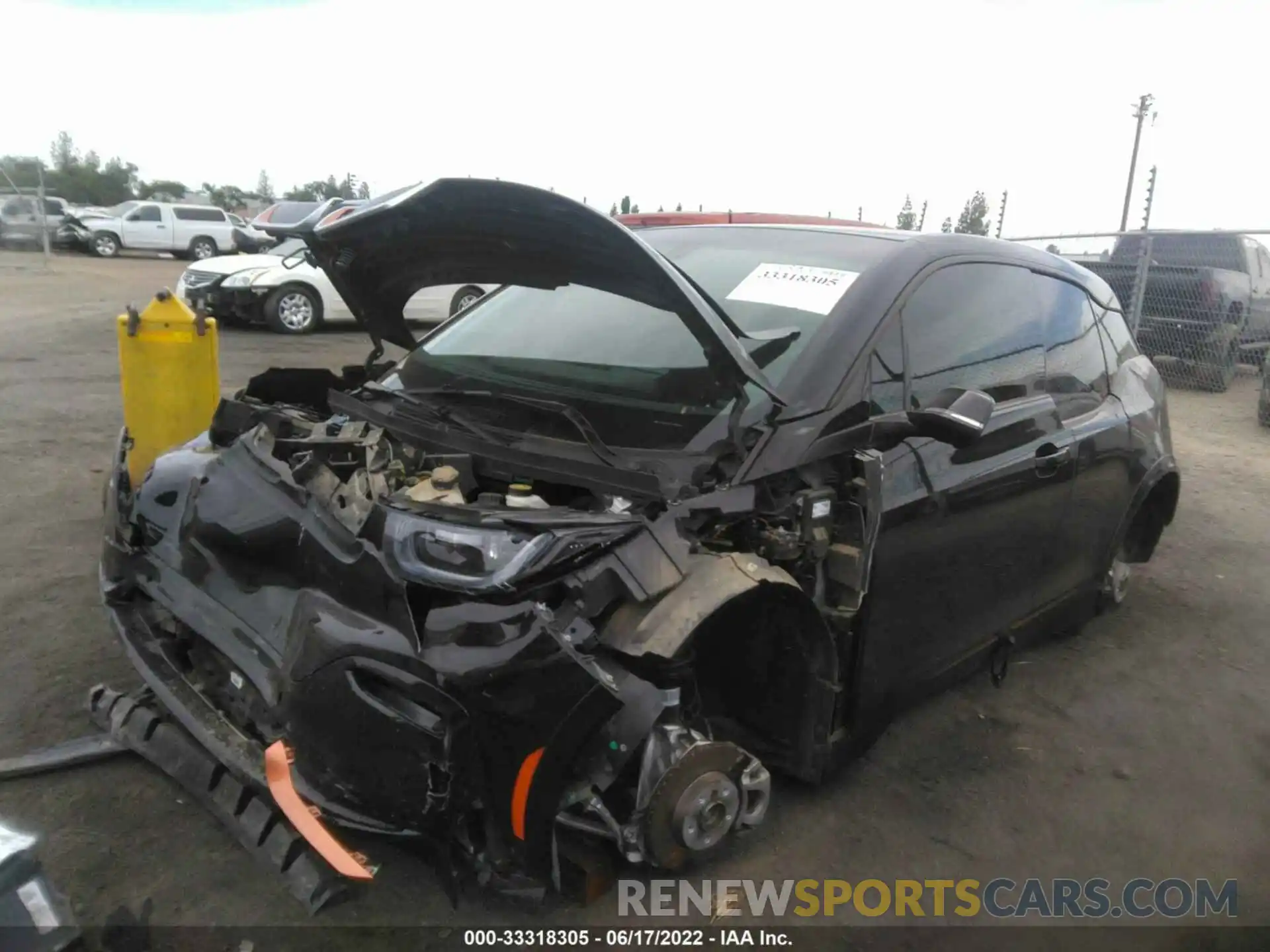 2 Photograph of a damaged car WBY8P6C00L7G17344 BMW I3 2020