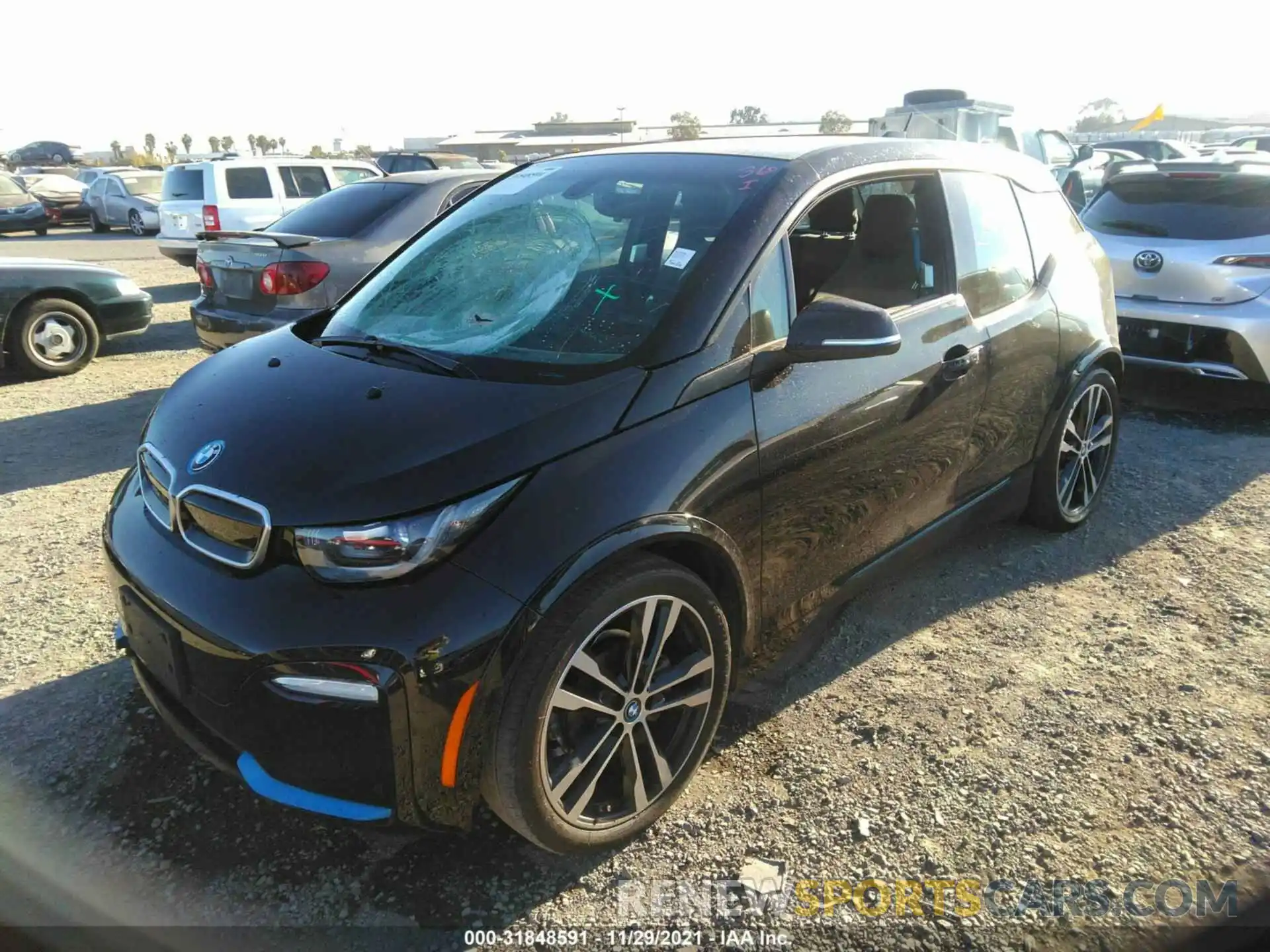 2 Photograph of a damaged car WBY8P8C00L7G88541 BMW I3 2020