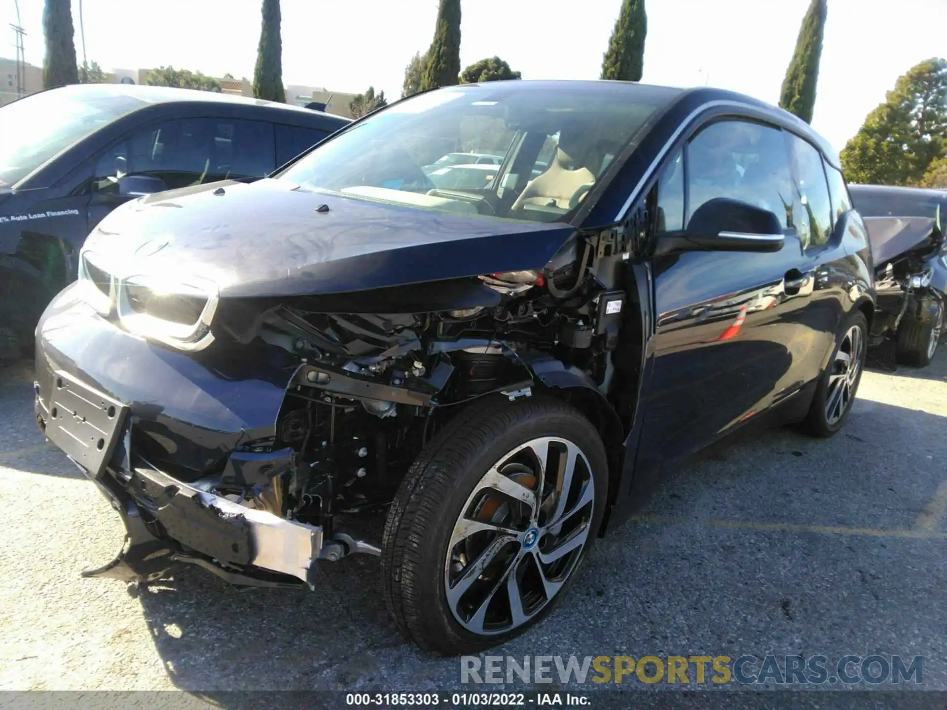 2 Photograph of a damaged car WBY8P2C01M7K07577 BMW I3 2021