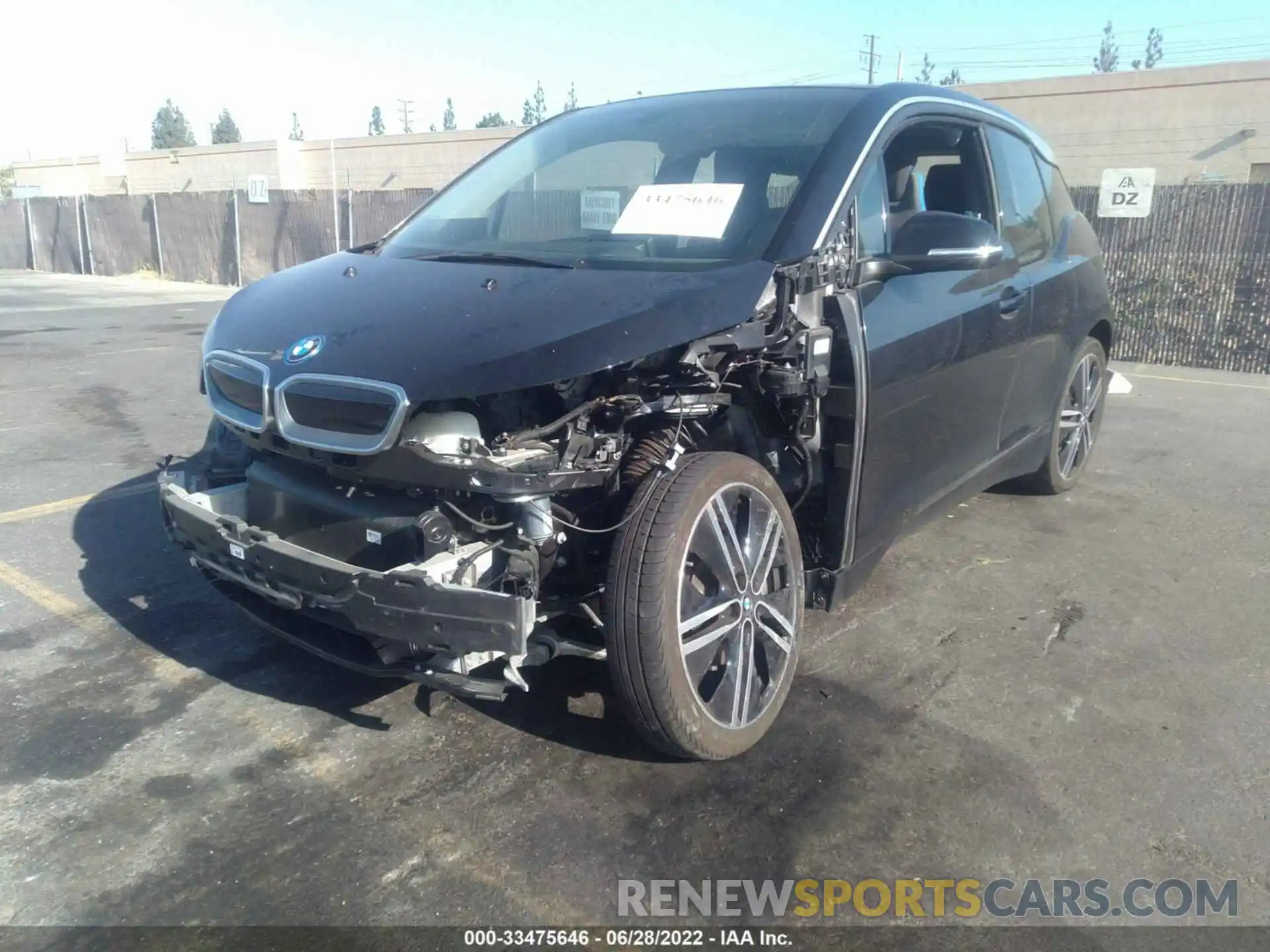 2 Photograph of a damaged car WBY8P2C07M7H67266 BMW I3 2021