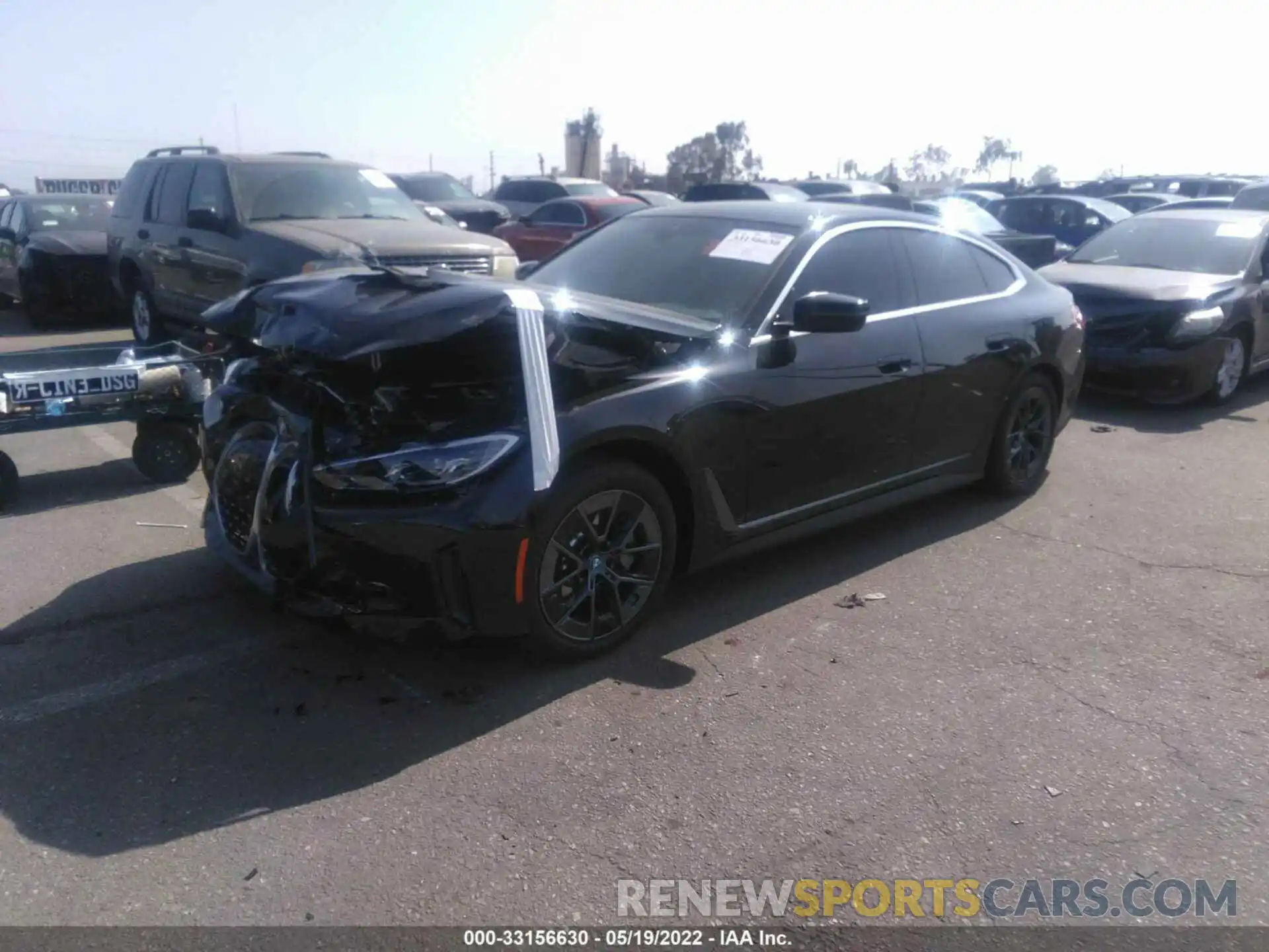 2 Photograph of a damaged car WBY73AW03NFM59741 BMW I4 2022