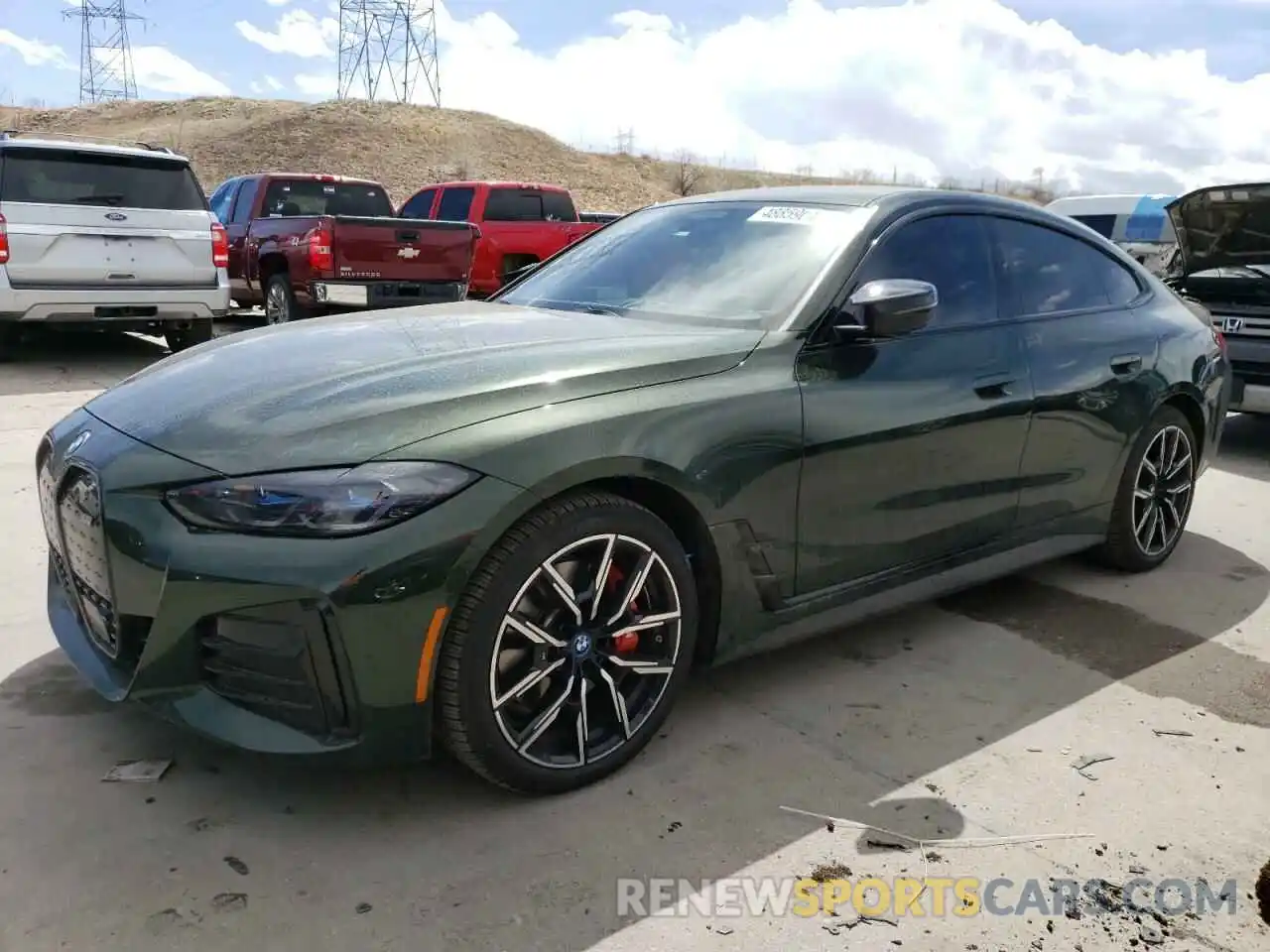 1 Photograph of a damaged car WBY33AW02PFP23002 BMW I4 M50 2023