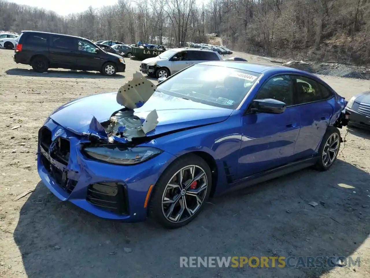 1 Photograph of a damaged car WBY33AW03PFN82537 BMW I4 M50 2023