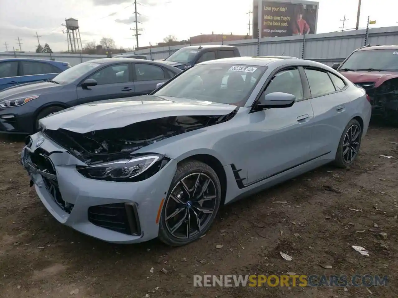 1 Photograph of a damaged car WBY83FB0XRFR75558 BMW I4 XDRIVE4 2024