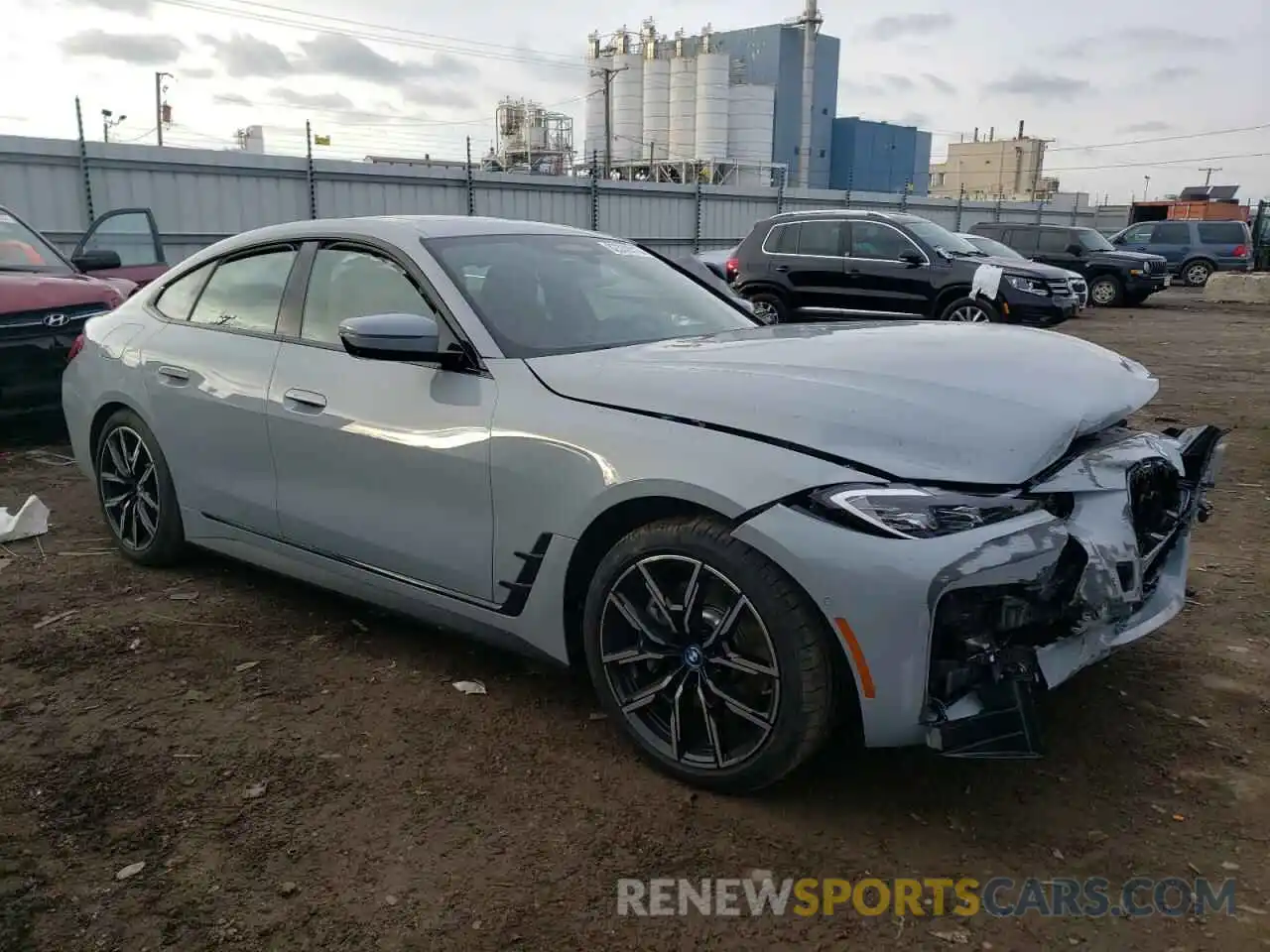 4 Фотография поврежденного автомобиля WBY83FB0XRFR75558 BMW I4 XDRIVE4 2024