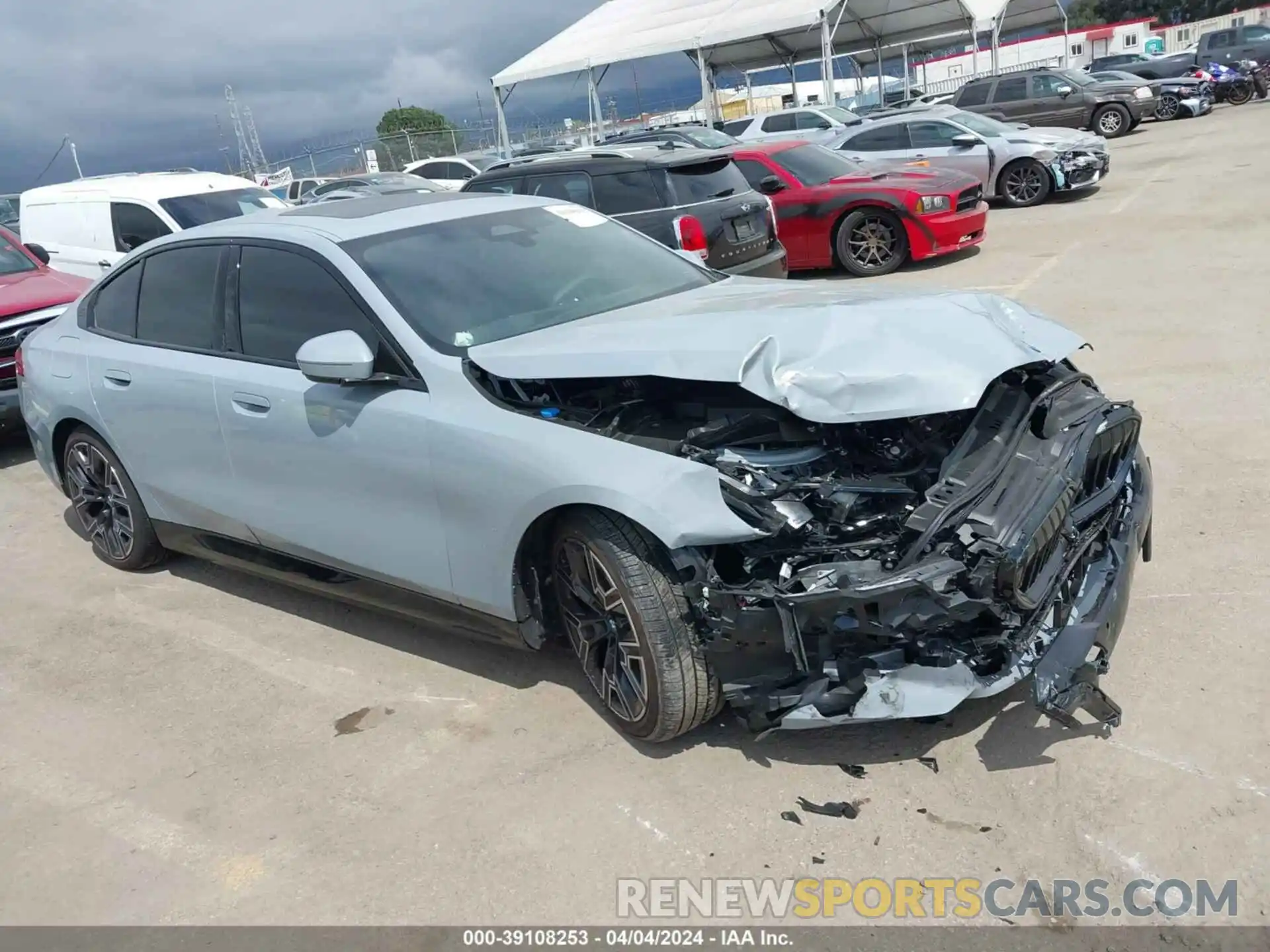 1 Photograph of a damaged car WBY33FK00RCP64106 BMW I5 2024