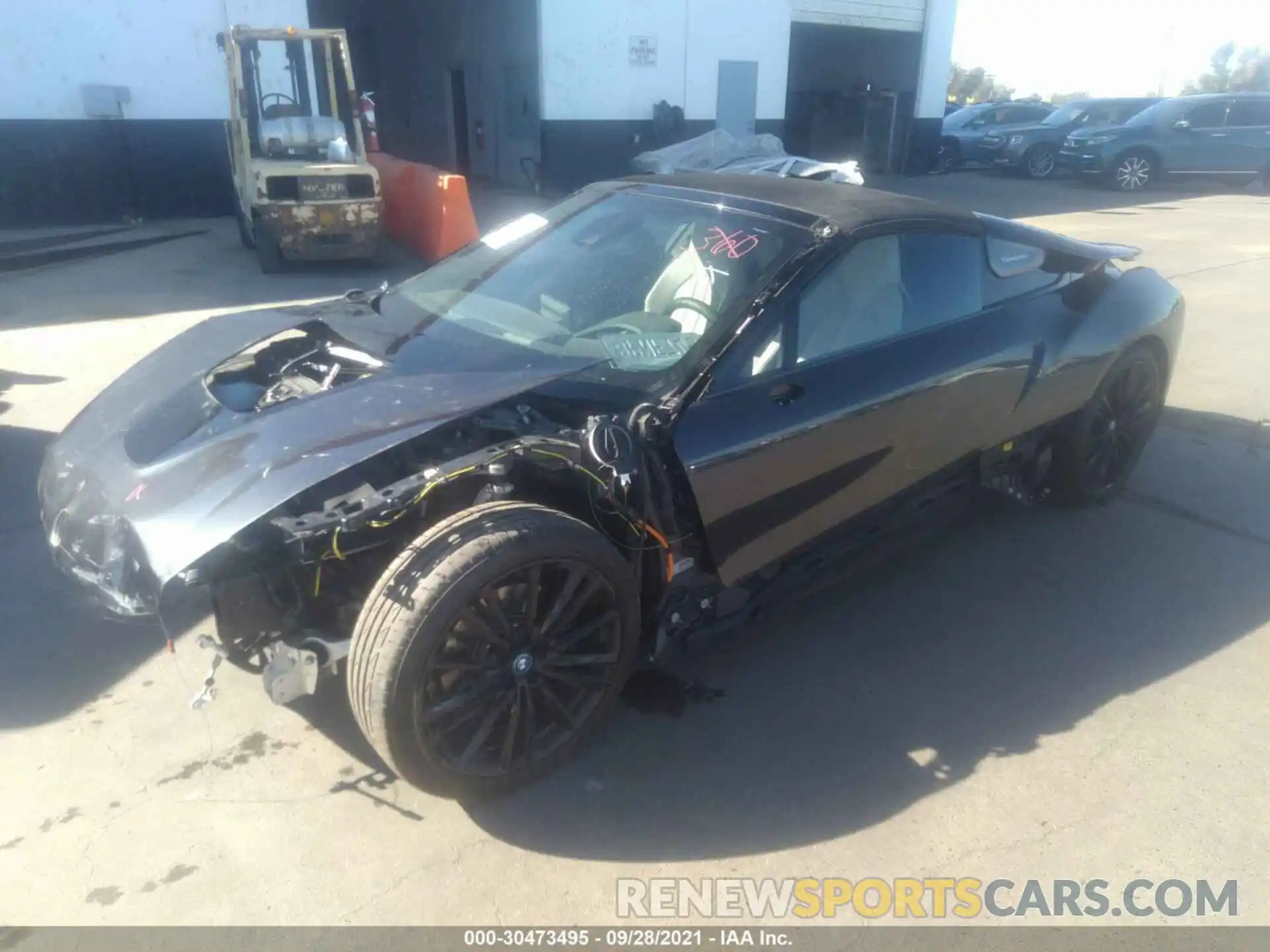 2 Photograph of a damaged car WBY2Z6C53K7D84361 BMW I8 2019