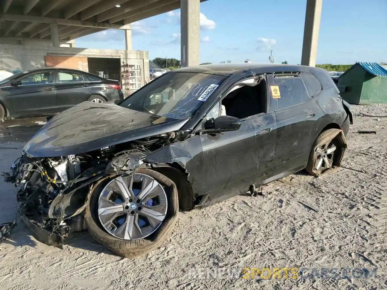 1 Photograph of a damaged car WB523CF05RCP34441 BMW IX XDRIVE5 2024