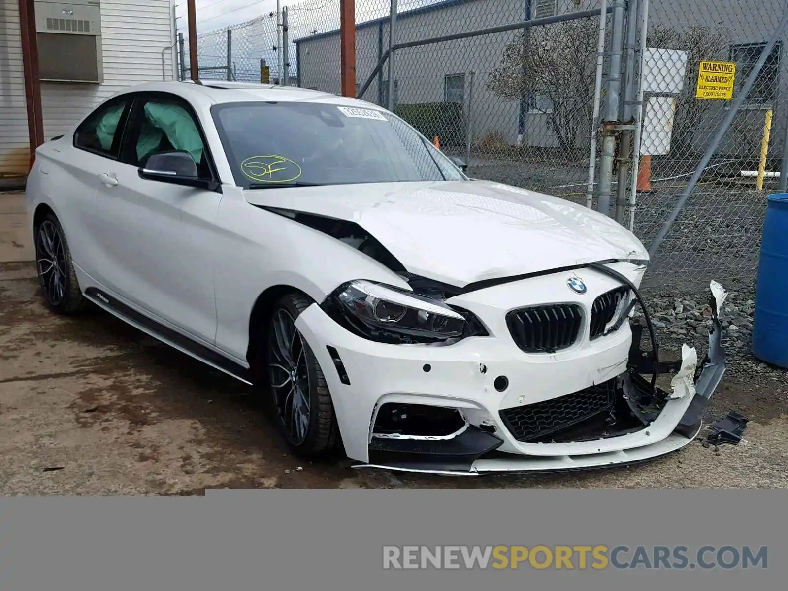1 Photograph of a damaged car WBA2J7C54KVD61274 BMW M2 2019